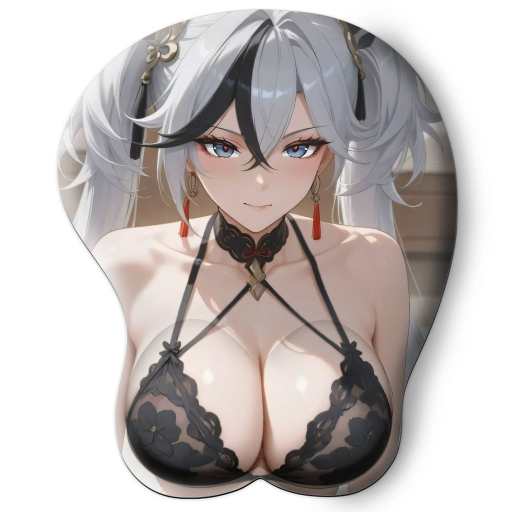 3D oppai Anime Mouse Pad with Wrist Rest by Wuthering Waves Camellya  #01