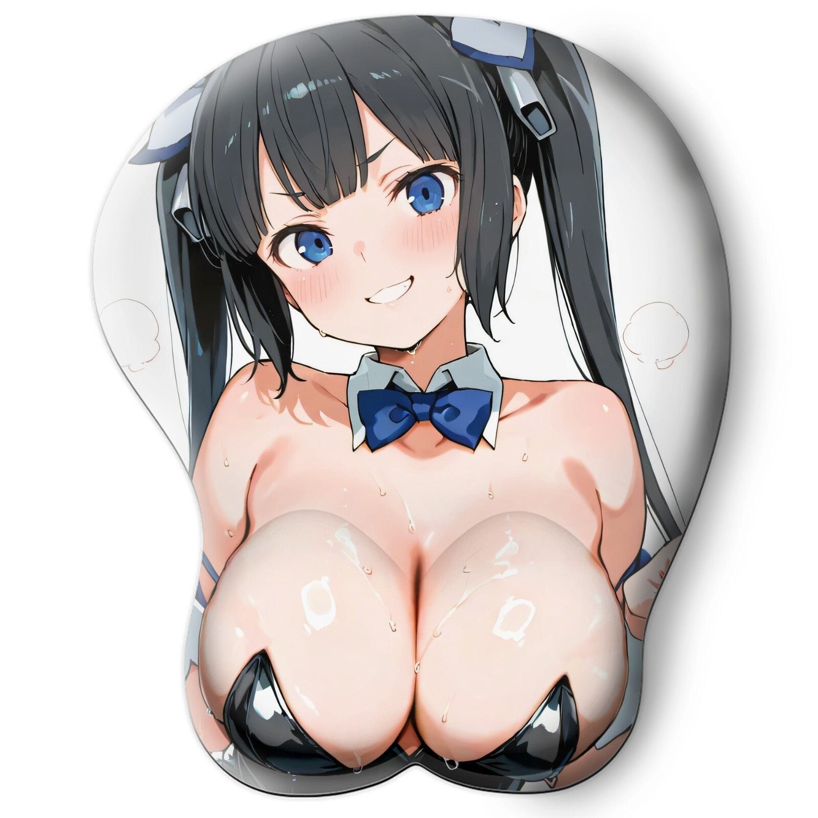 3D oppai Anime Mouse Pad with Wrist Rest by Danmanchi Hestia #01