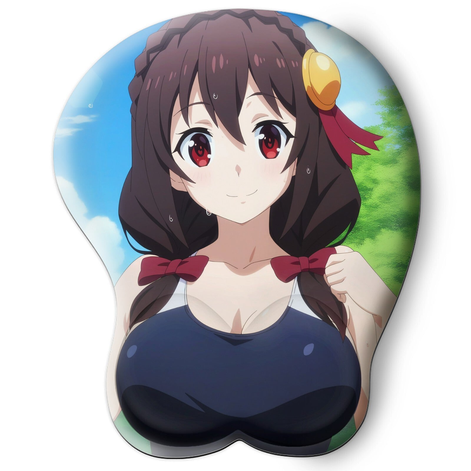 3D oppai Anime Mouse Pad with Wrist Rest by konosuba yunyun #02