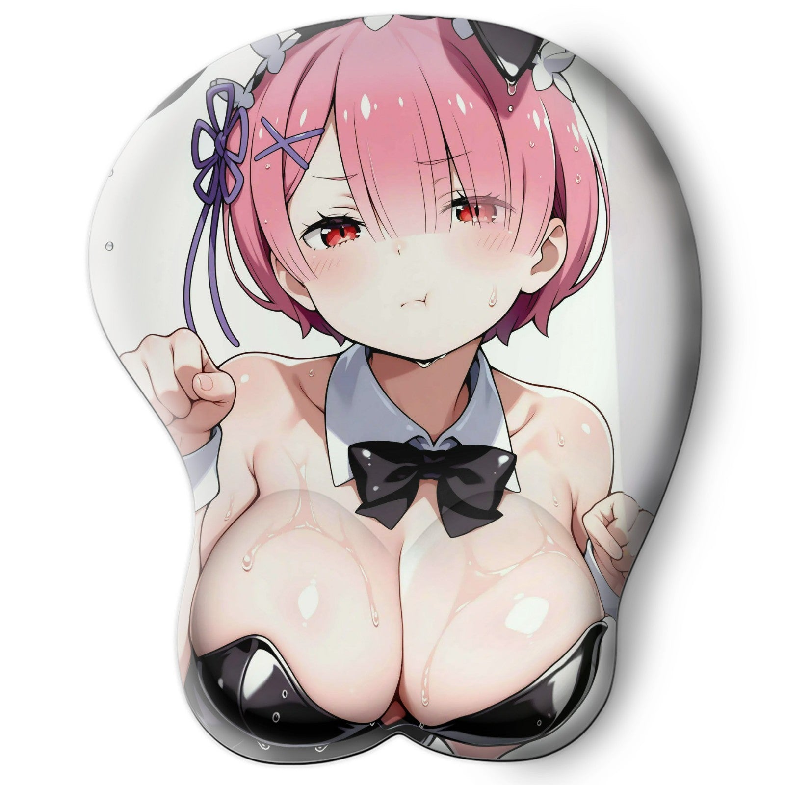 3D Oppai Anime Mouse Pad with Wrist Rest by Re:Zero Ram #01