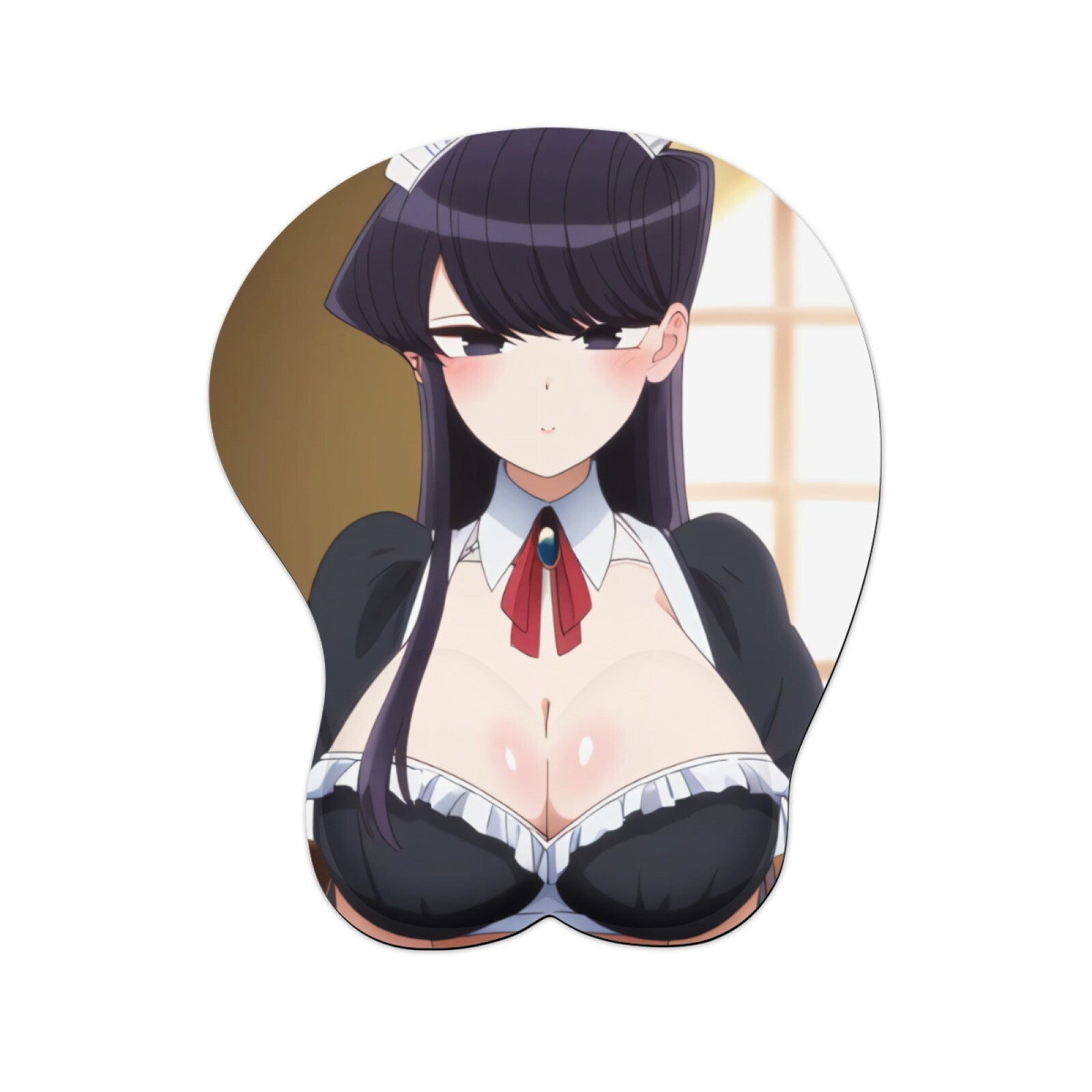 3D oppai Anime MousePad with Wrist Rest by Komi Can't Communicate Komi Shouko 01