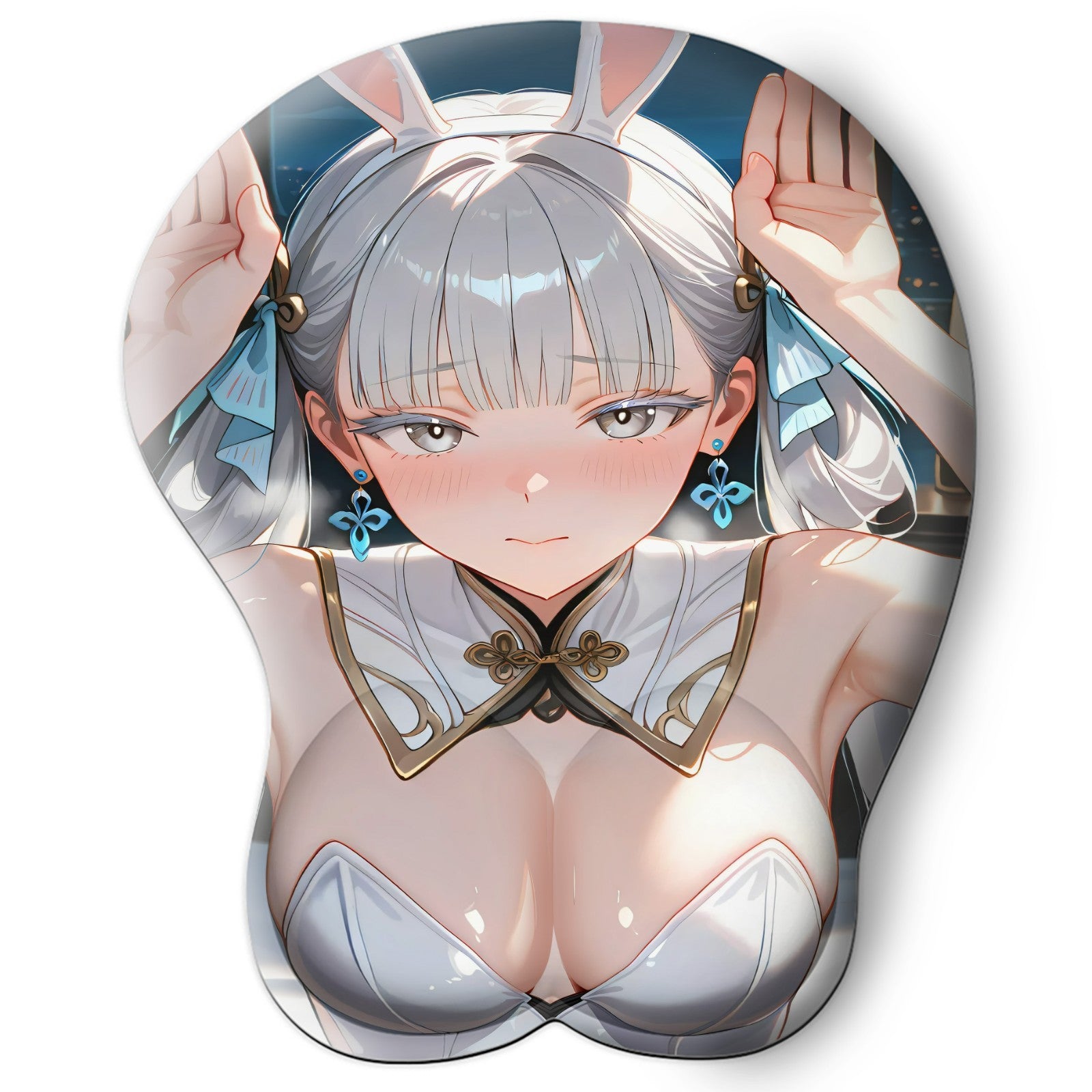 3D oppai Anime Mouse Pad with Wrist Rest by Wuthering Waves Jinhsi  #01