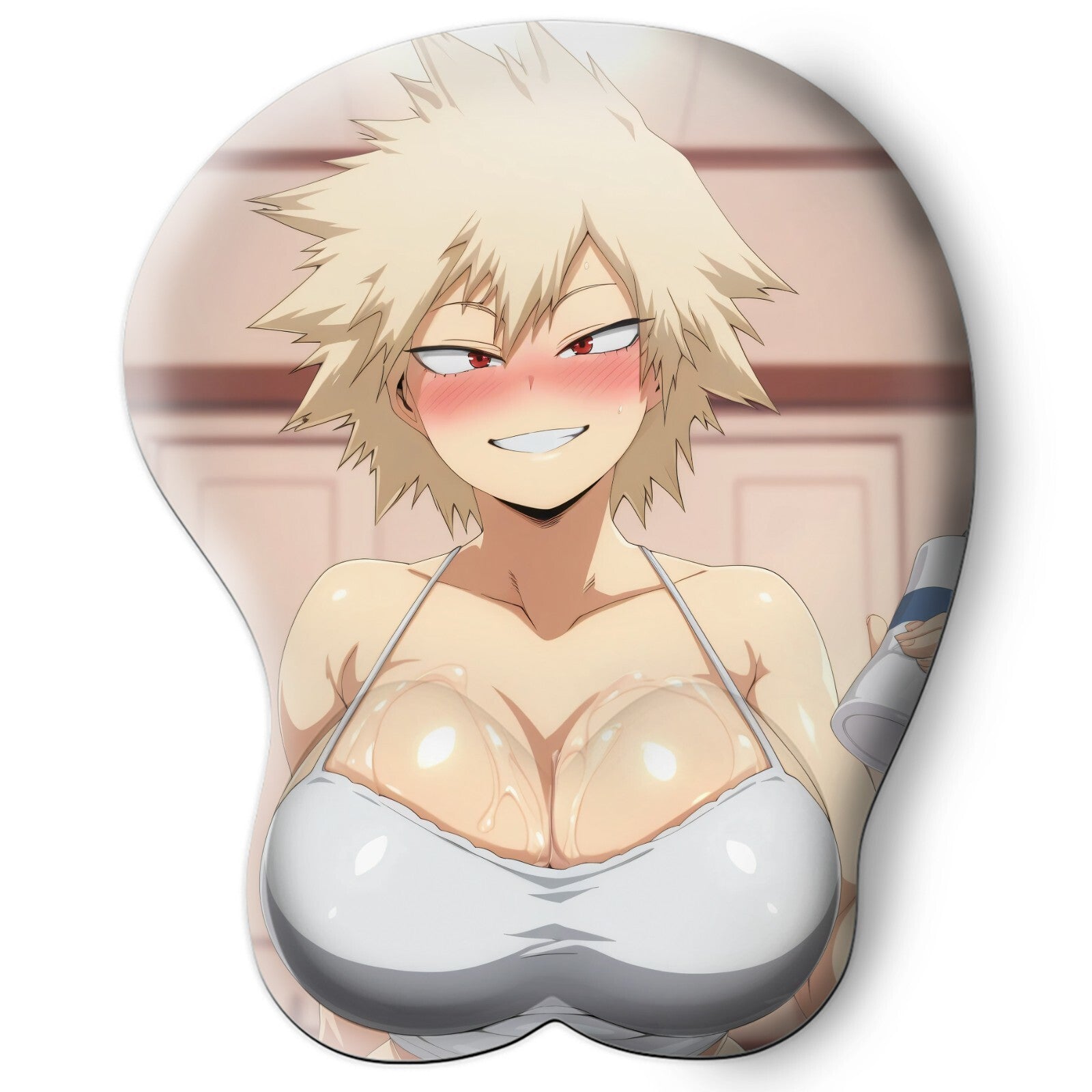 3D oppai Anime Mouse Pad with Wrist Rest by My hero academia Mitsuri bakugou #01