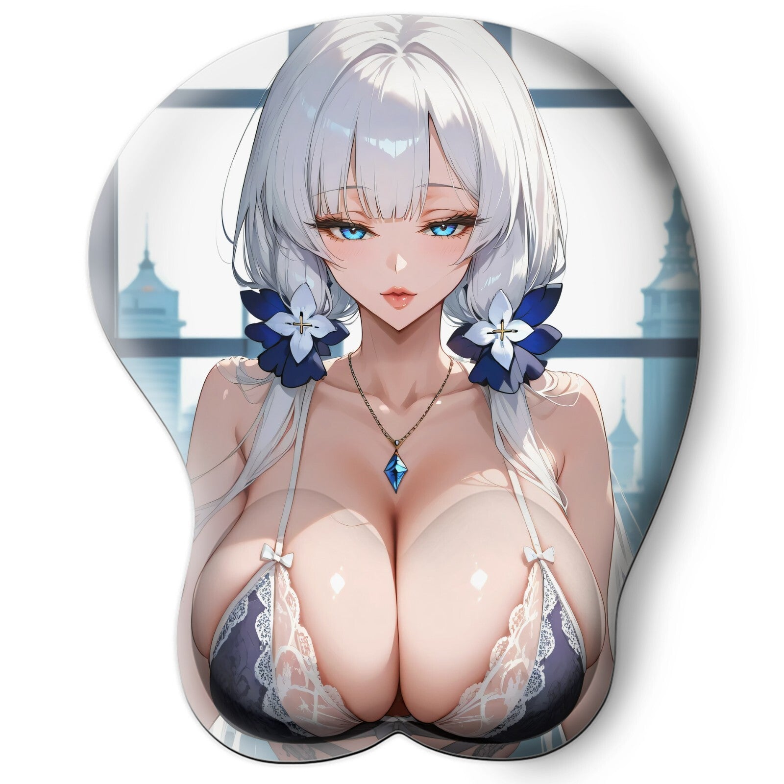 3D oppai Anime Mouse Pad with Wrist Rest by Azur Lane Illustrious #03