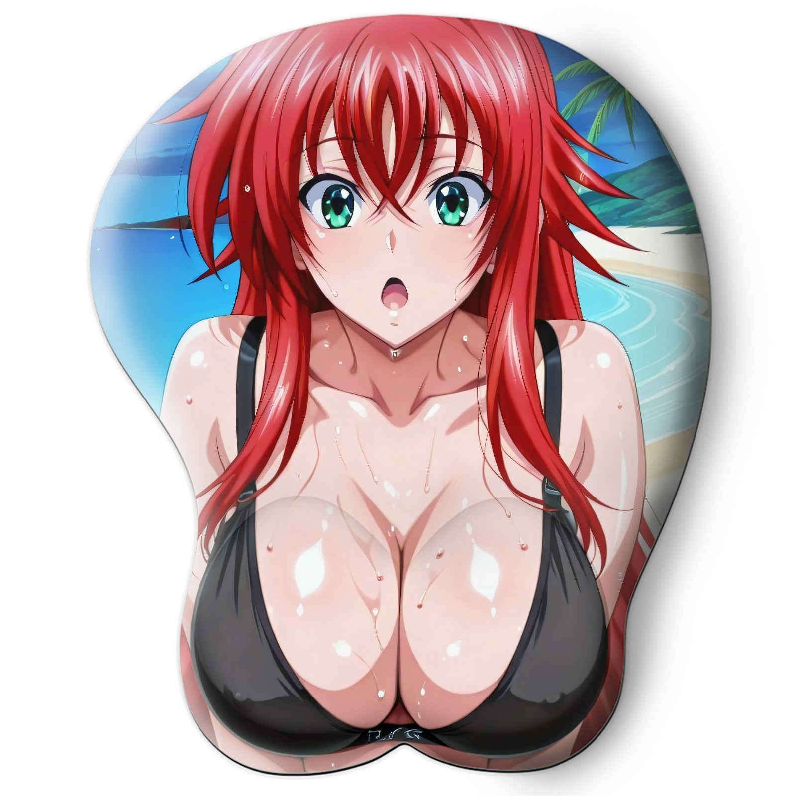 3D oppai Anime Mouse Pad with Wrist Rest by High School DxD Rias Gremory #01