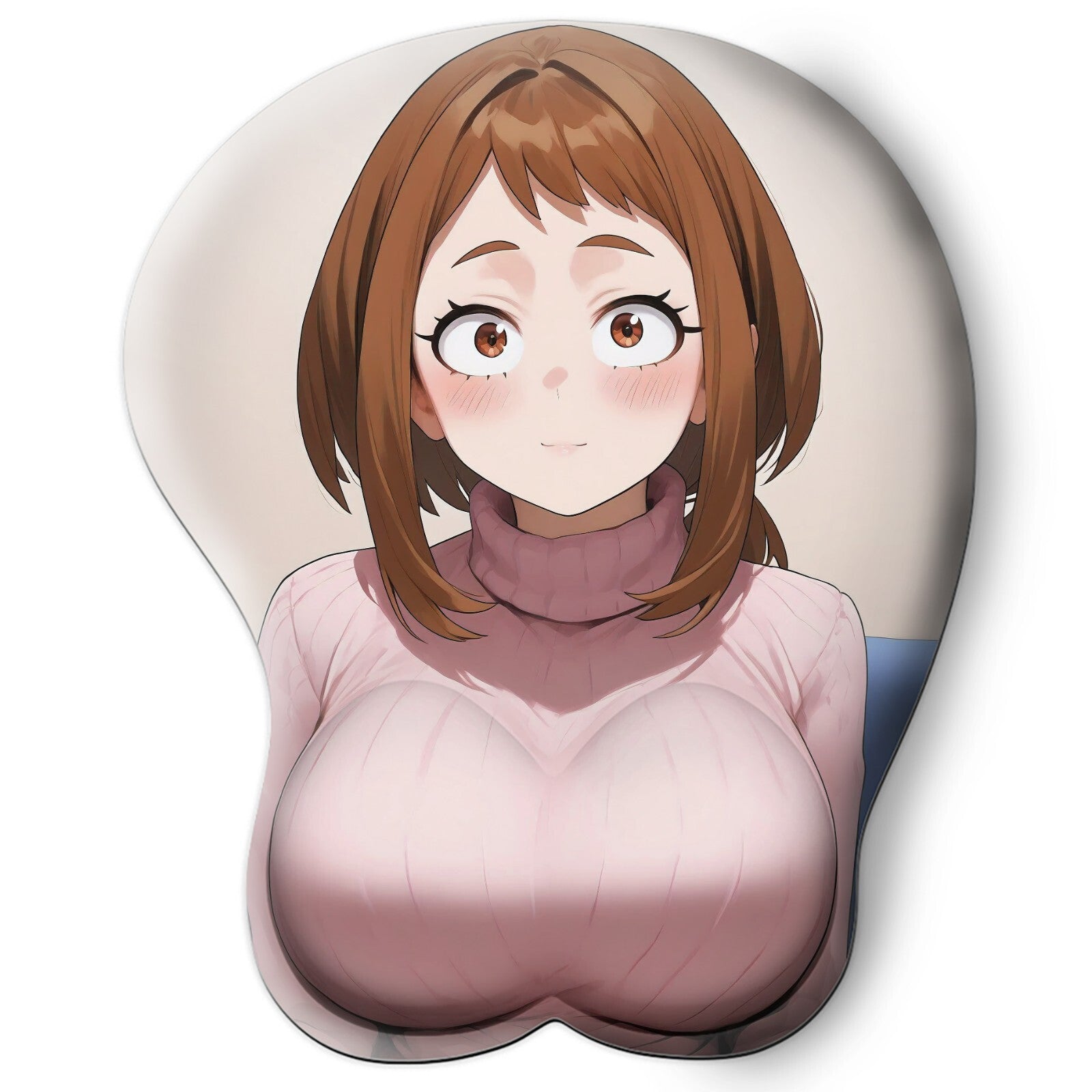 3D Oppai Anime Mouse Pad with Wrist Rest by My hero academia Ochacu Uraraka #01
