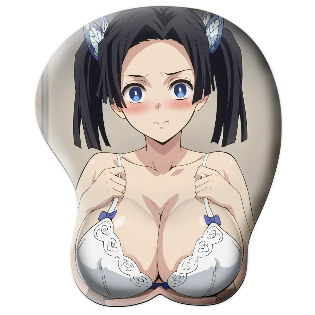 3D oppai Anime MousePad with Wrist Rest by Demon Slayer Aoi Kanzaki #01