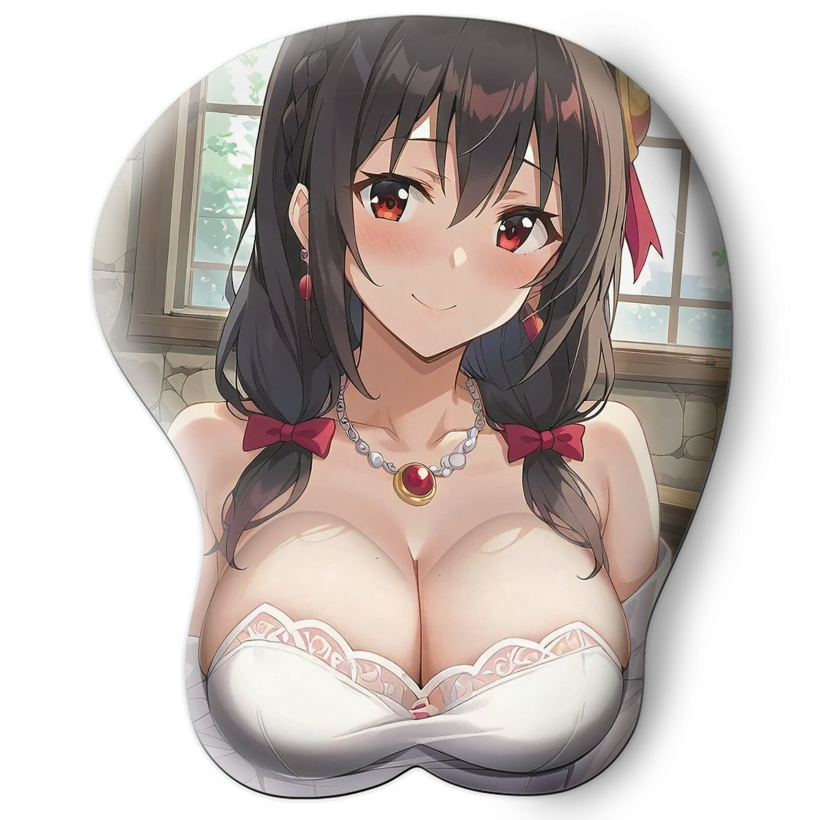 3D oppai Anime Mouse Pad with Wrist Rest by konosuba yunyun #03