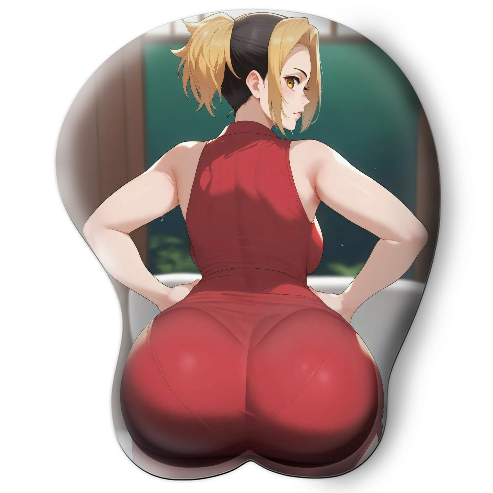 3D butt Anime MousePad with Wrist Rest by Demon Slayer Makio #02
