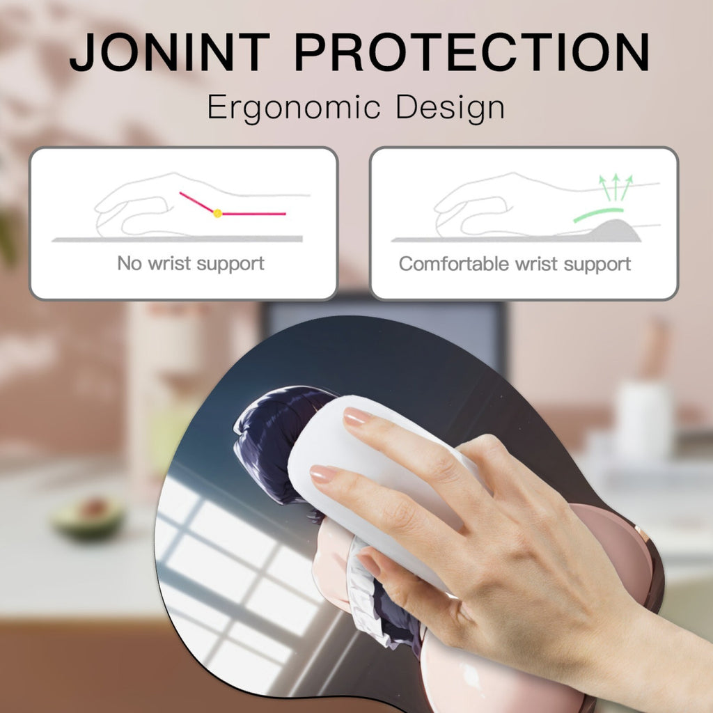 3D butt Anime MousePad with Wrist Rest by Komi Can't Communicate komi shuuko #02