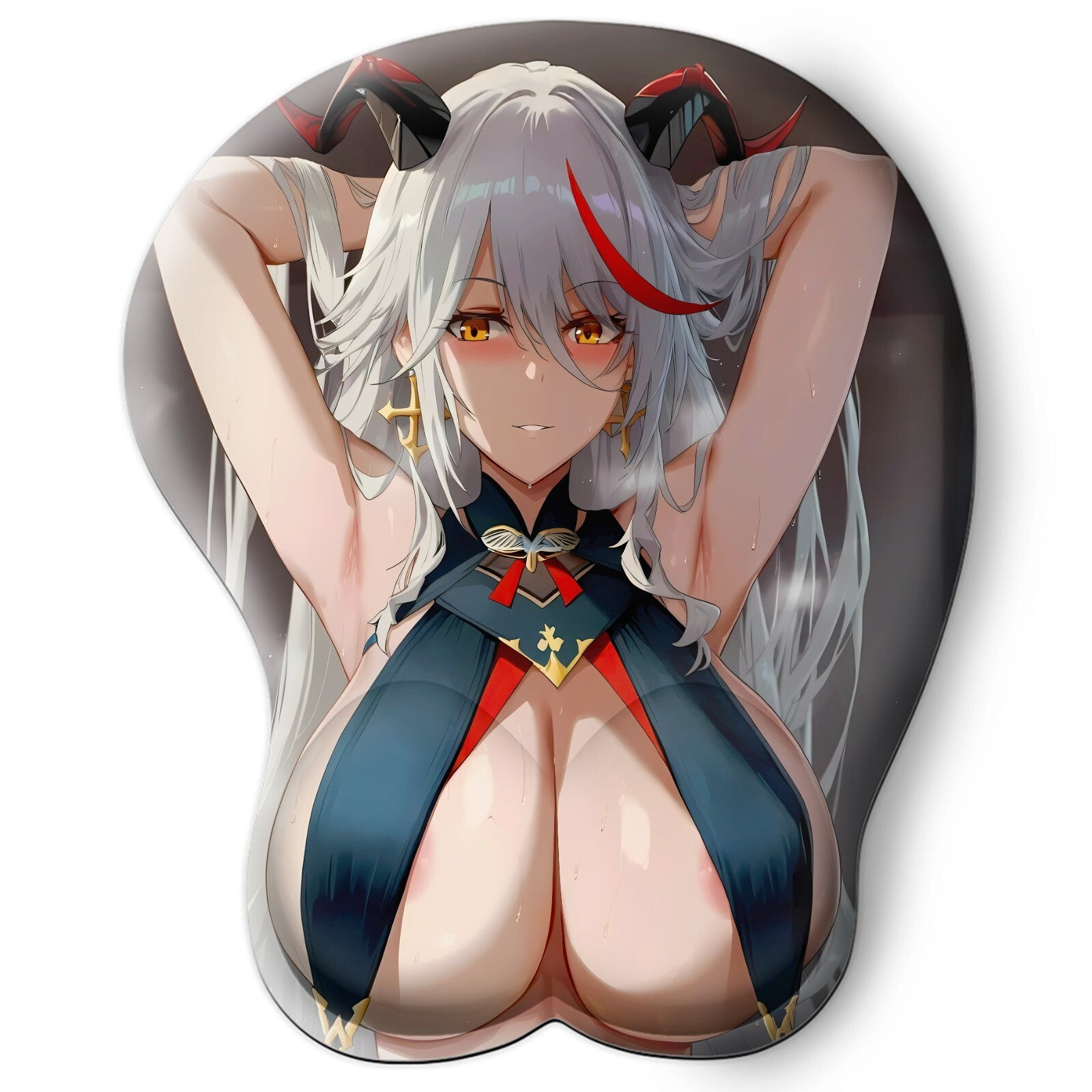 3D oppai Anime Mouse Pad with Wrist Rest by Azur Lane Aegir (Ägir) #02