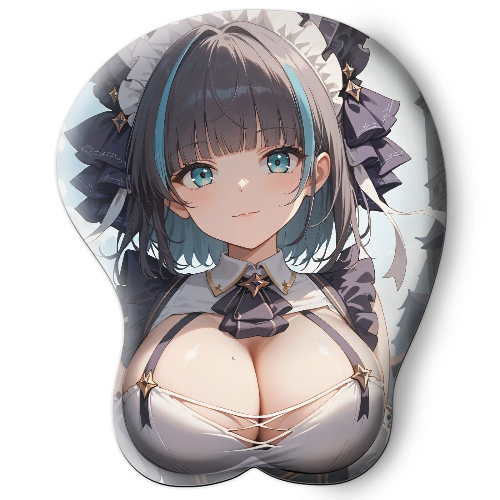 3D oppai Anime Mouse Pad with Wrist Rest by Azur Lane Cheshire #01
