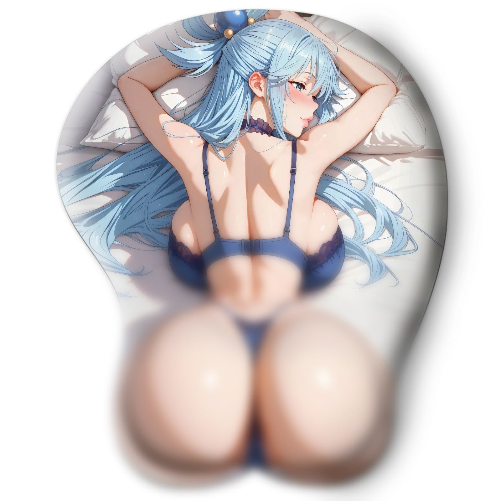 3D butt Anime Mouse Pad with Wrist Rest by konosuba Aqua #03