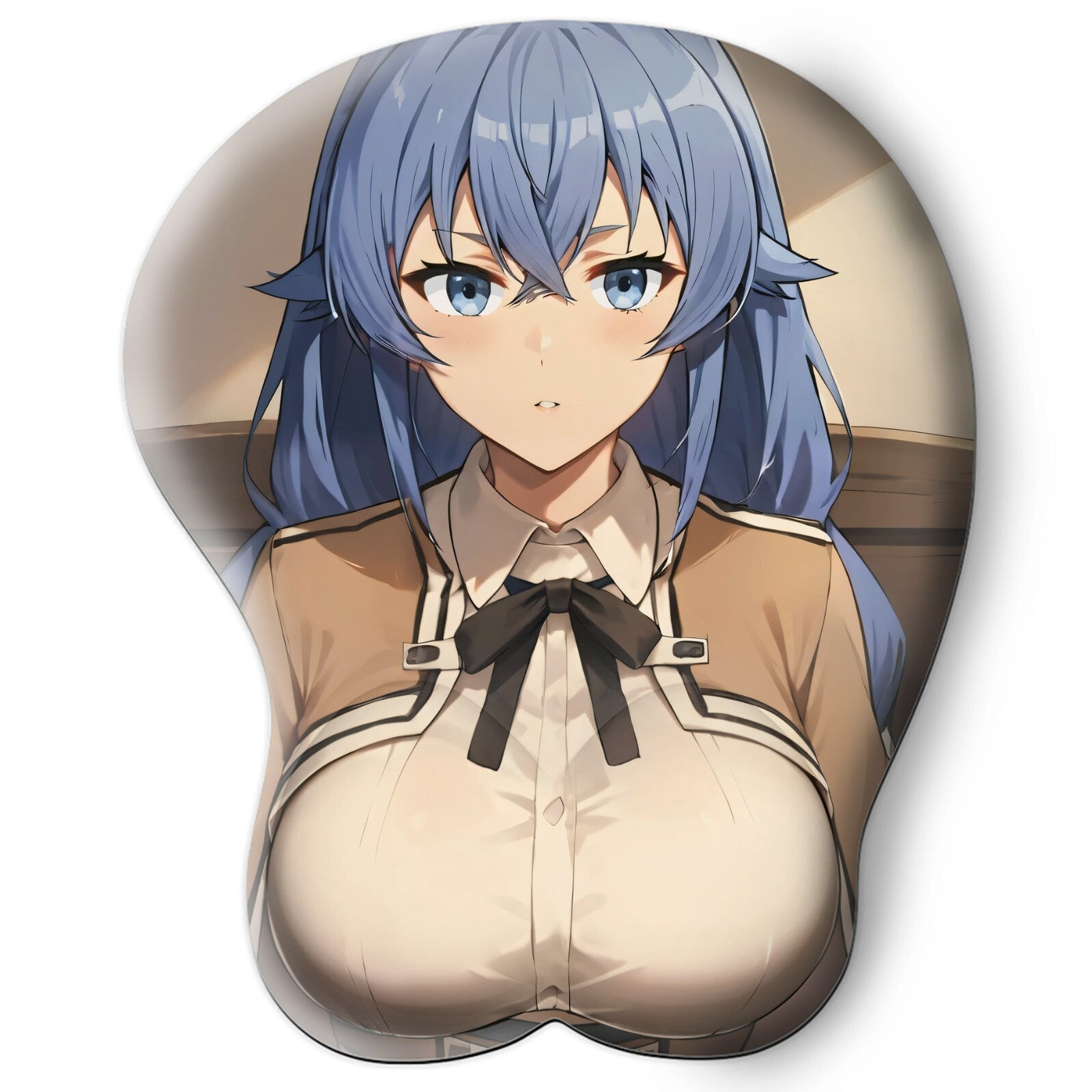 3D oppai Anime Mouse Pad with Wrist Rest by Mushoku Tensei Roxy Migurdia #01