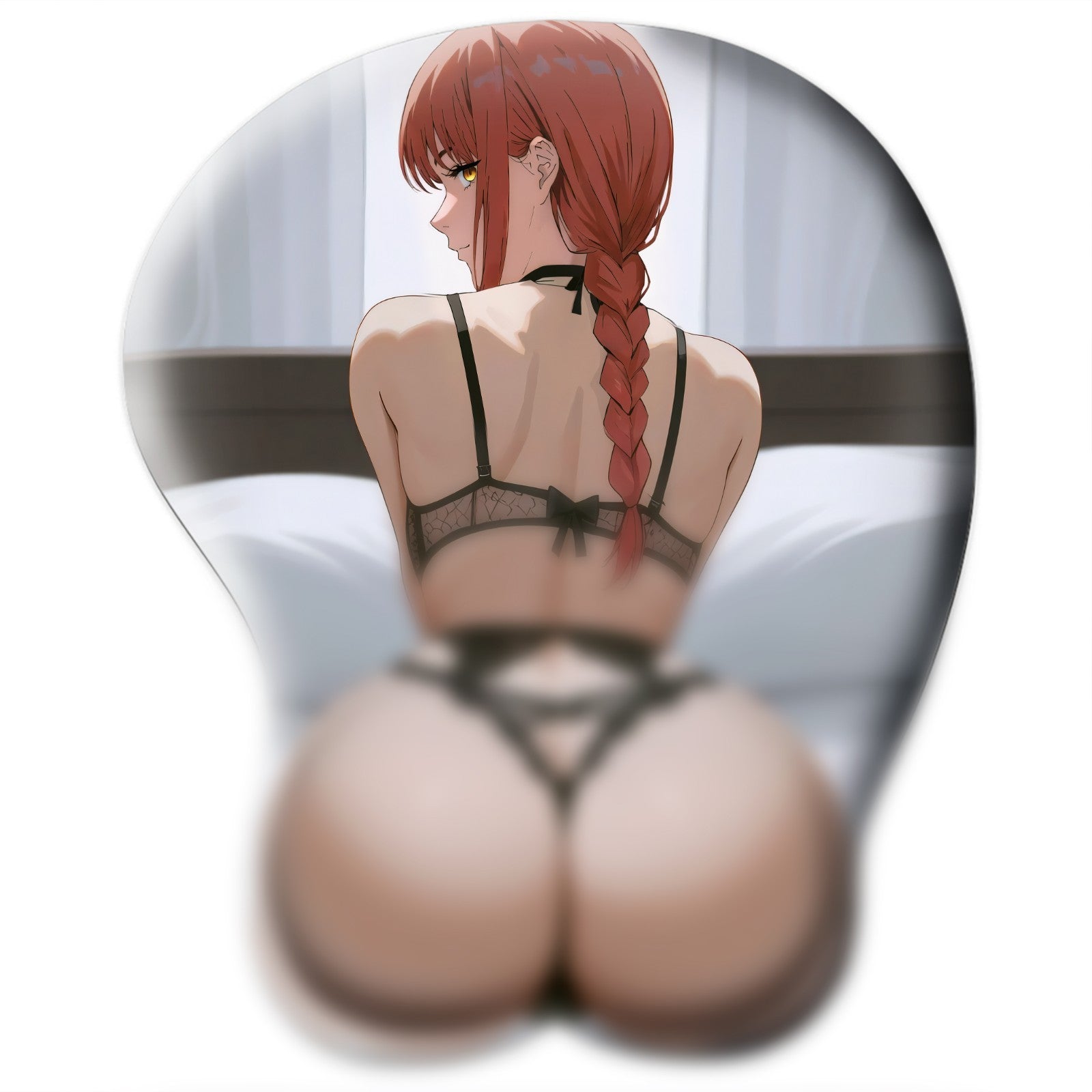 3D butt Anime Mouse Pad with Wrist Rest by Chainsaw Man Makima  #04