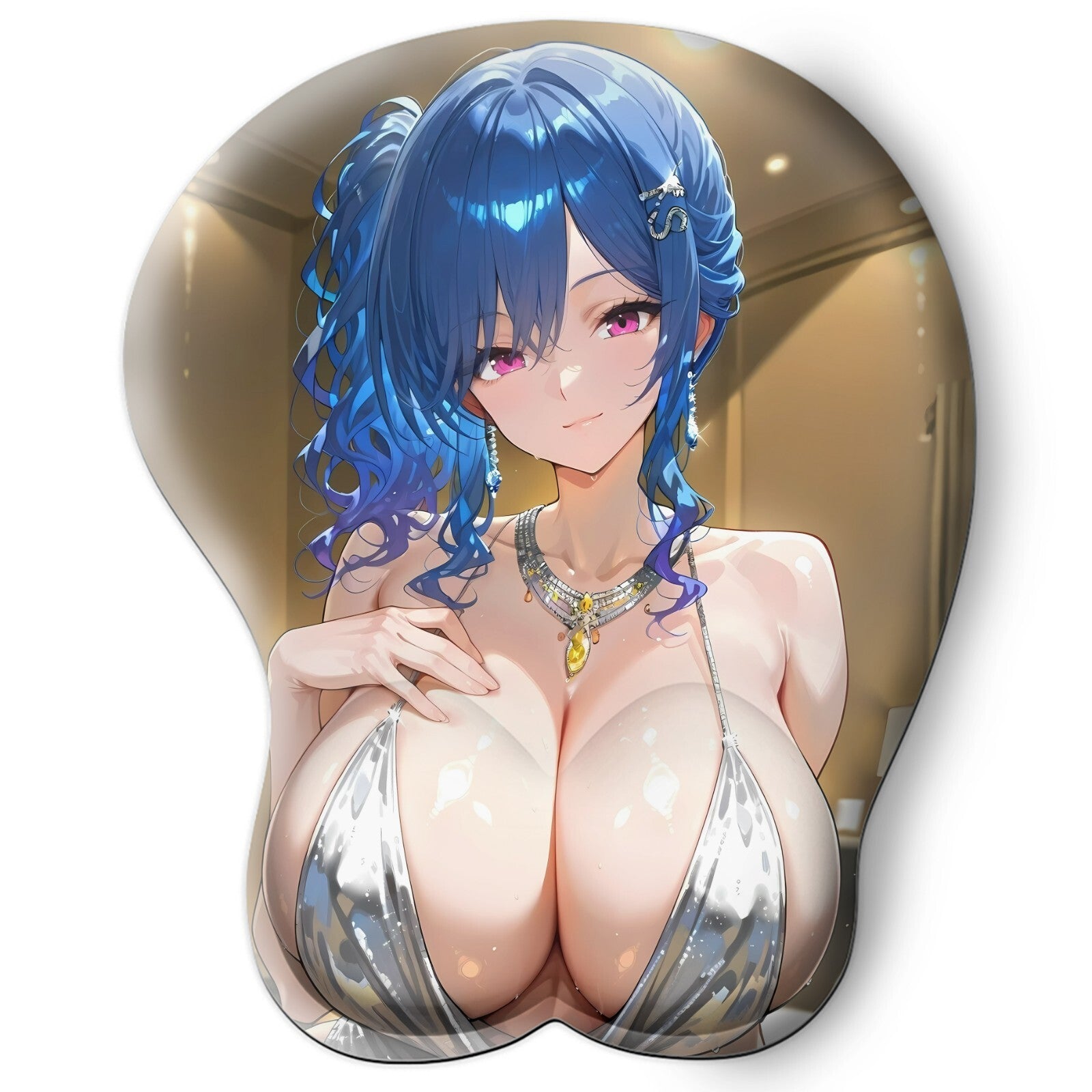 3D oppai Anime Mouse Pad with Wrist Rest by Azur Lane St. Louis #03
