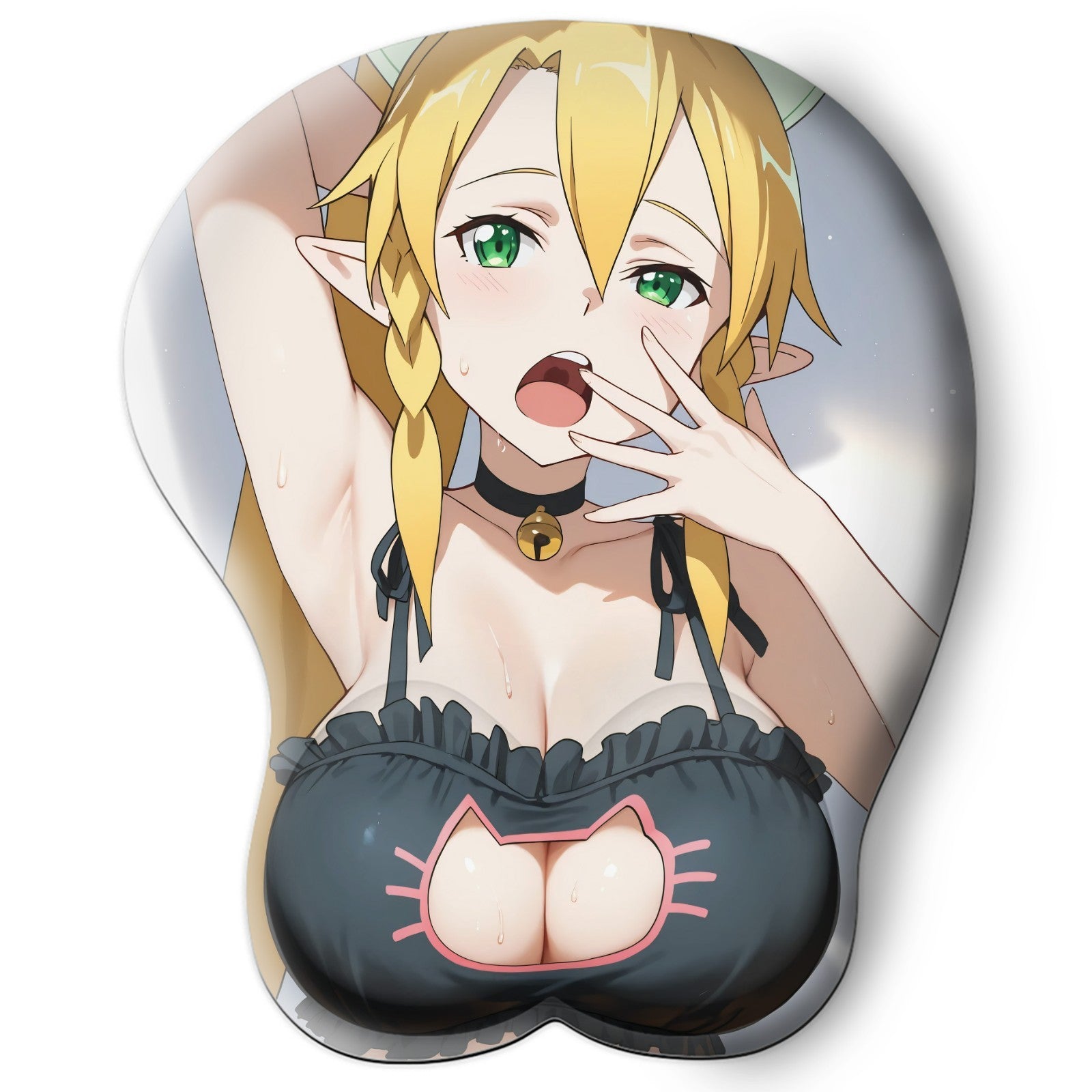 3D Oppai Anime Mouse Pad with Wrist Rest by Sword Art Online Leafa #01