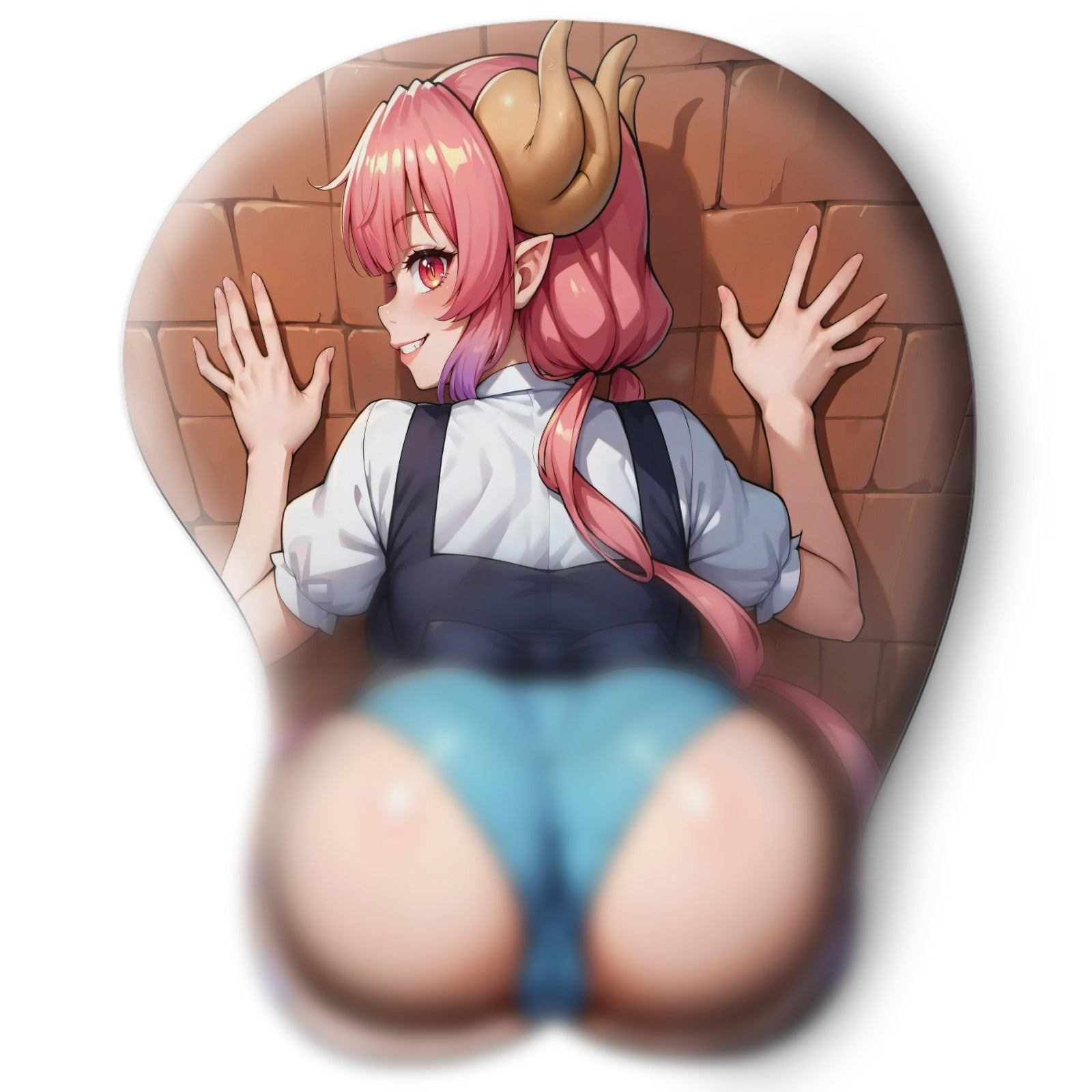 3D butt Anime Mouse Pad with Wrist Rest by Dragon Maid Ilulu #02