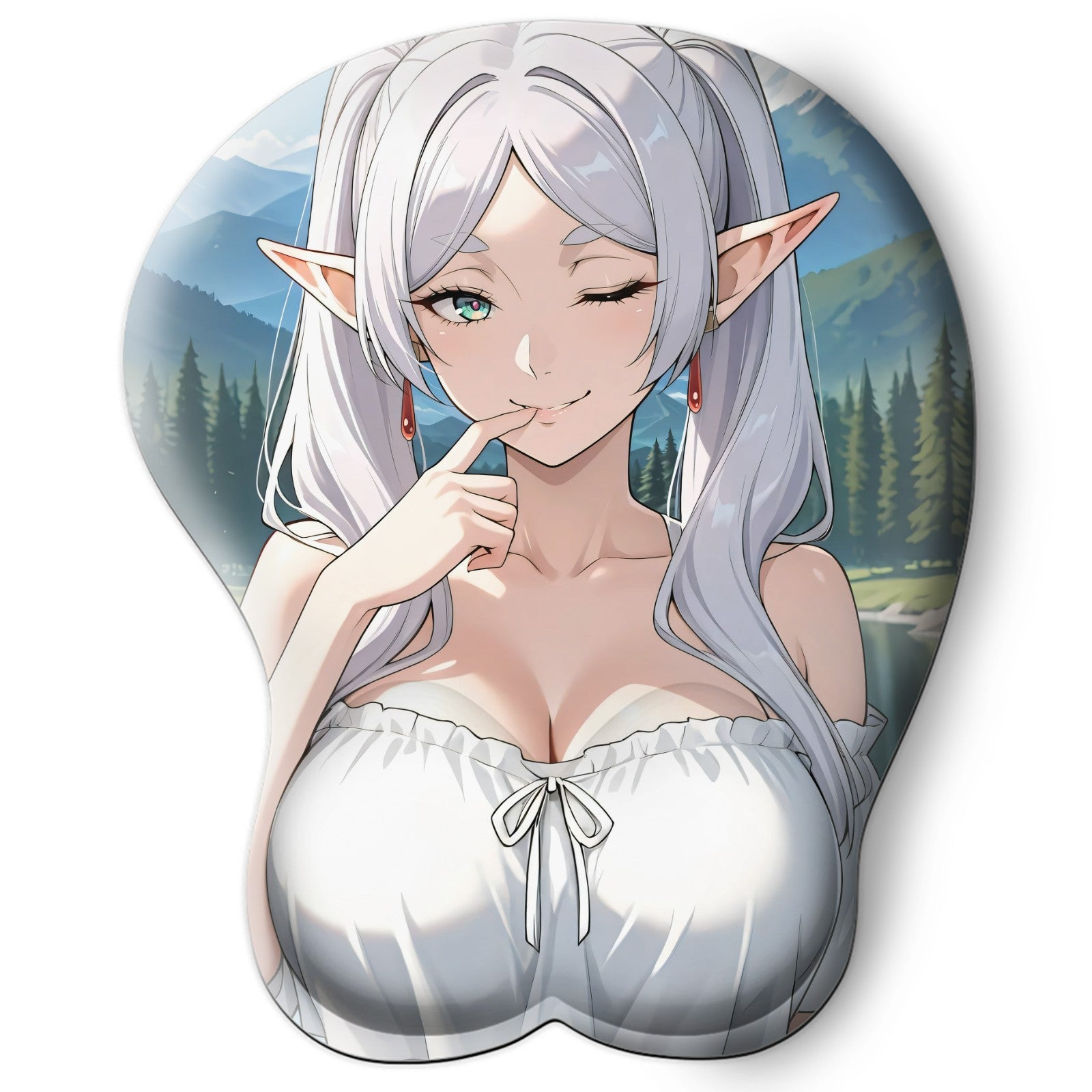 3D oppai Anime Mouse Pad with Wrist Rest by Sousou no Frieren #01
