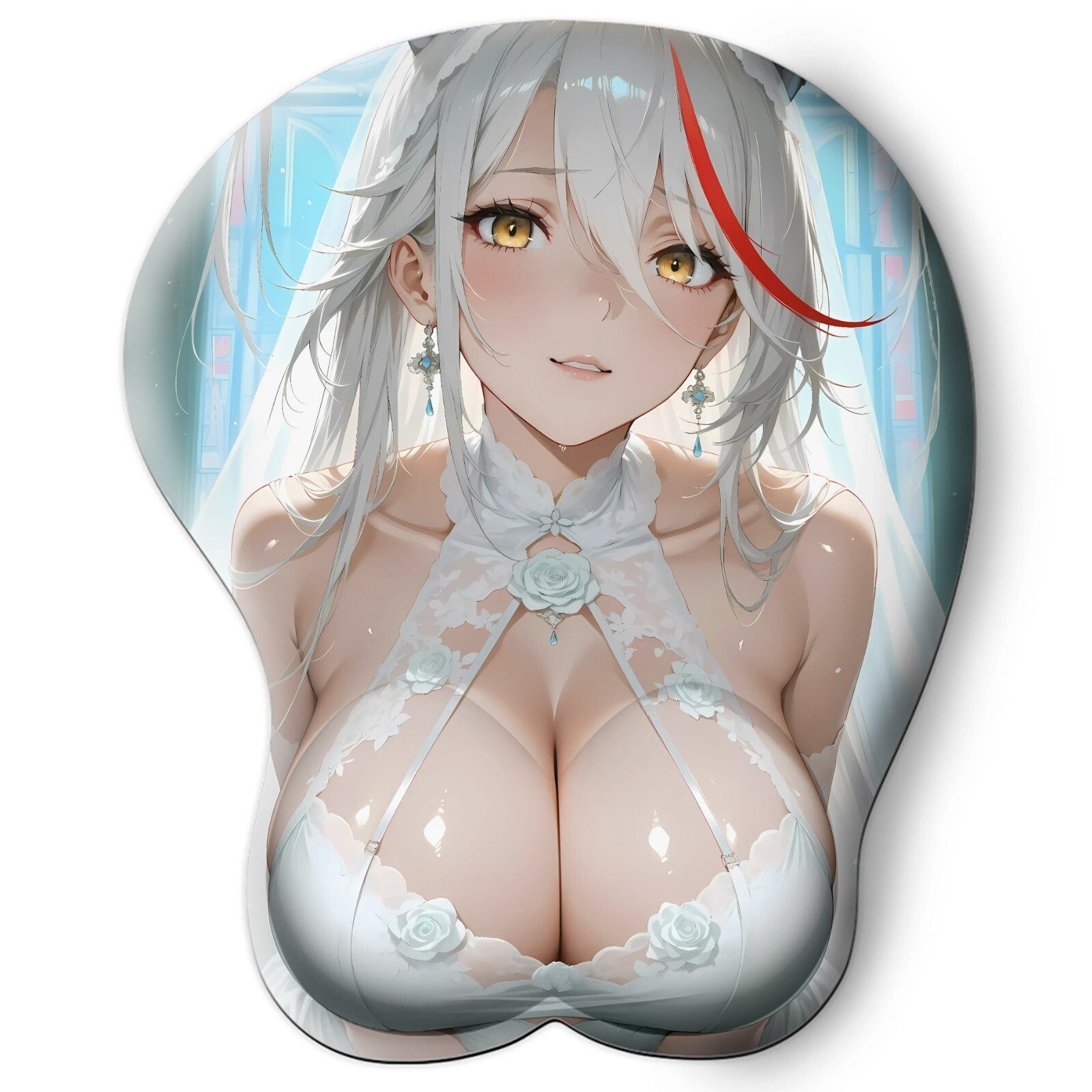 3D oppai Anime Mouse Pad with Wrist Rest by Azur Lane Aegir (Ägir) #01