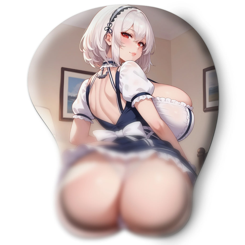 3D butt Anime Mouse Pad with Wrist Rest by Azur Lane Sirius #04