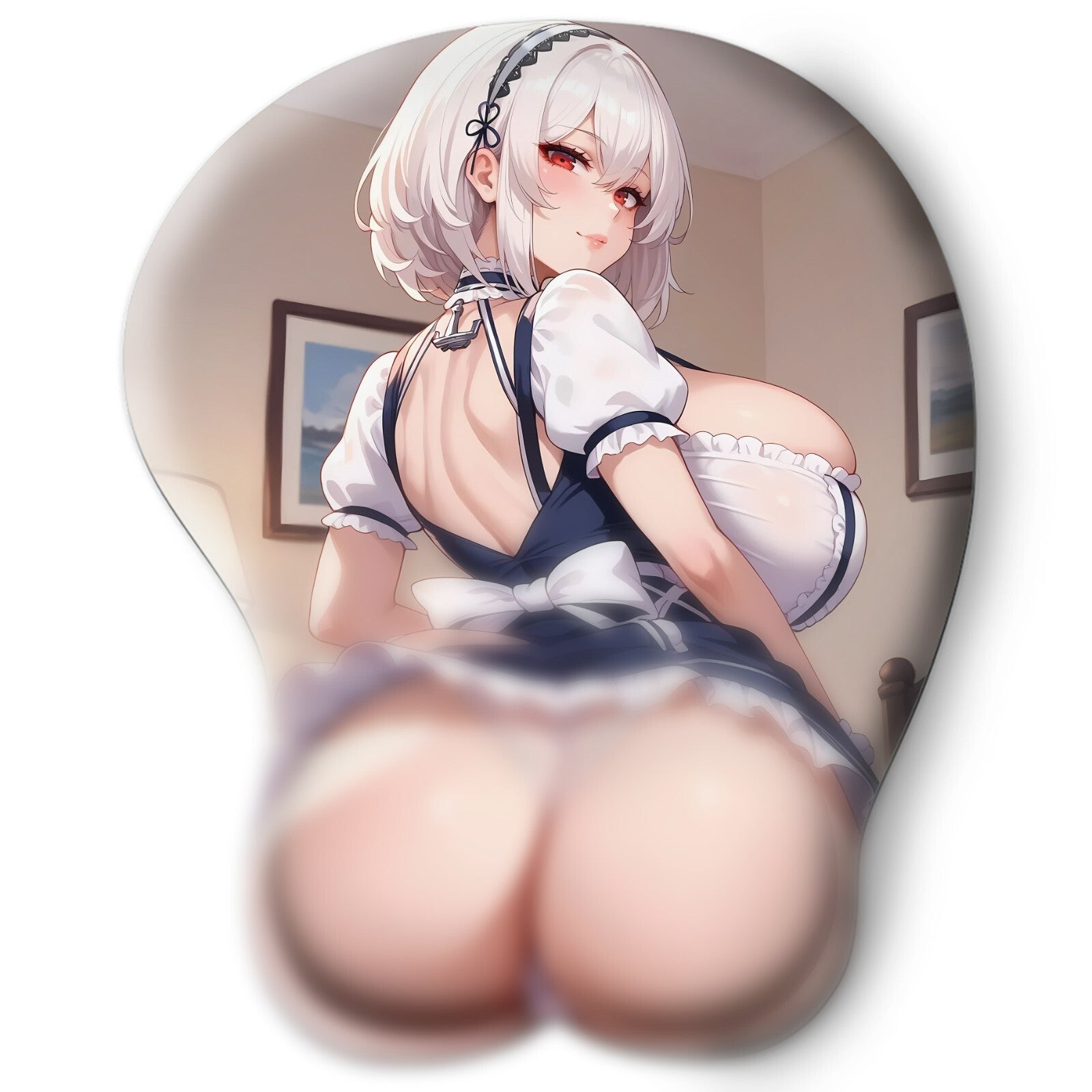3D butt Anime Mouse Pad with Wrist Rest by Azur Lane Sirius #04