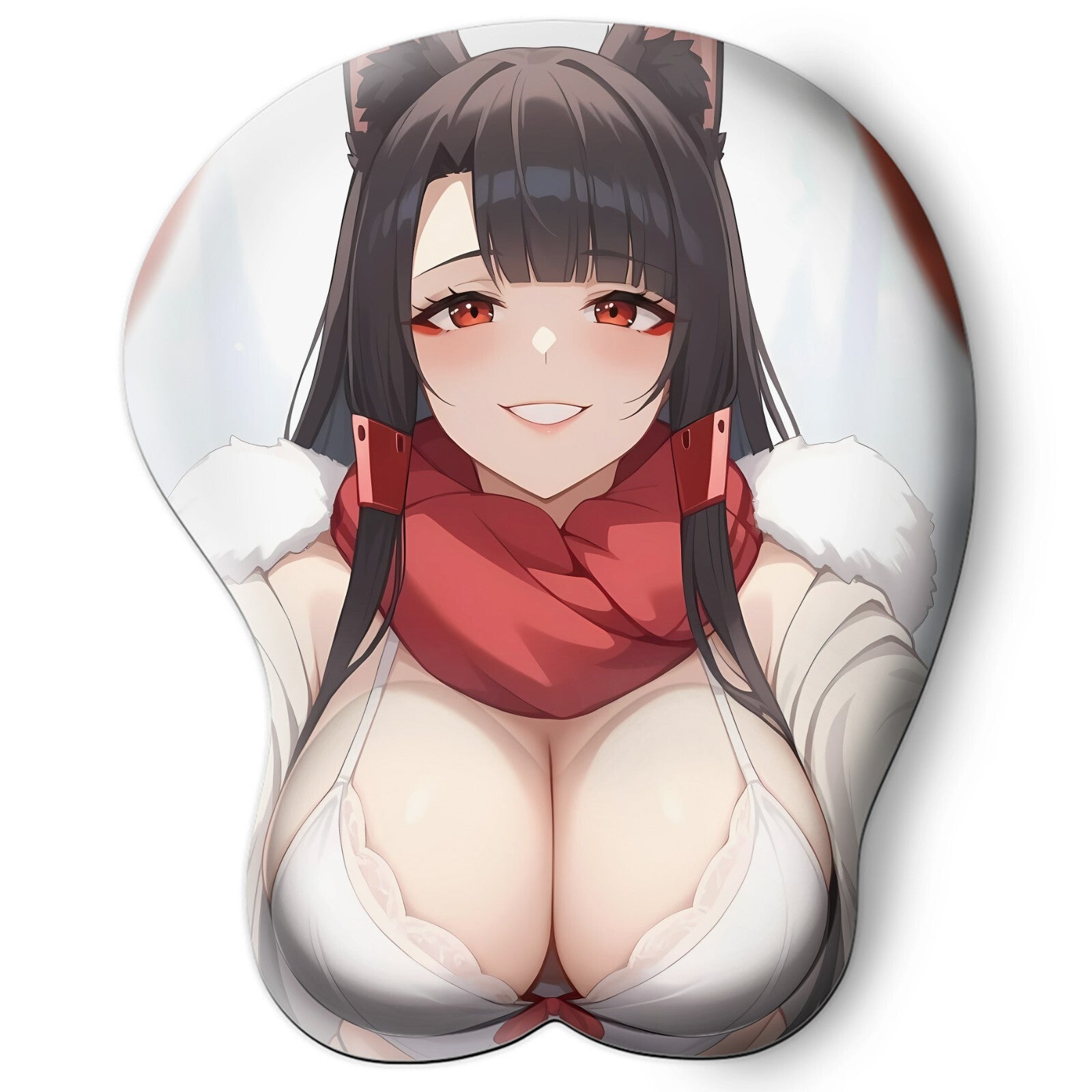 3D oppai Anime Mouse Pad with Wrist Rest by Azur Lane Akagir  #01