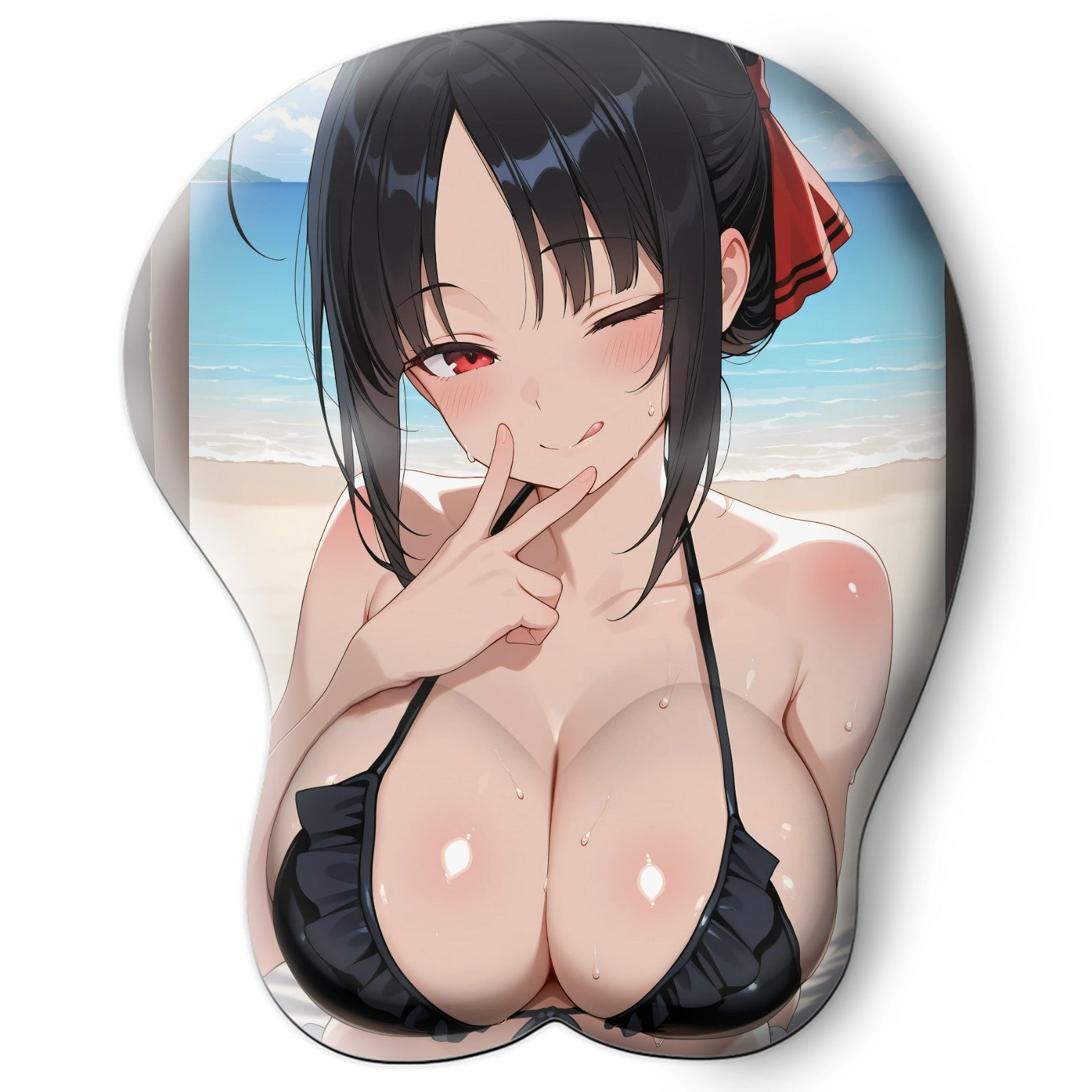 3D Oppai Anime Mouse Pad with Wrist Rest by Kaguya-sama shinomiya kaguya  #01