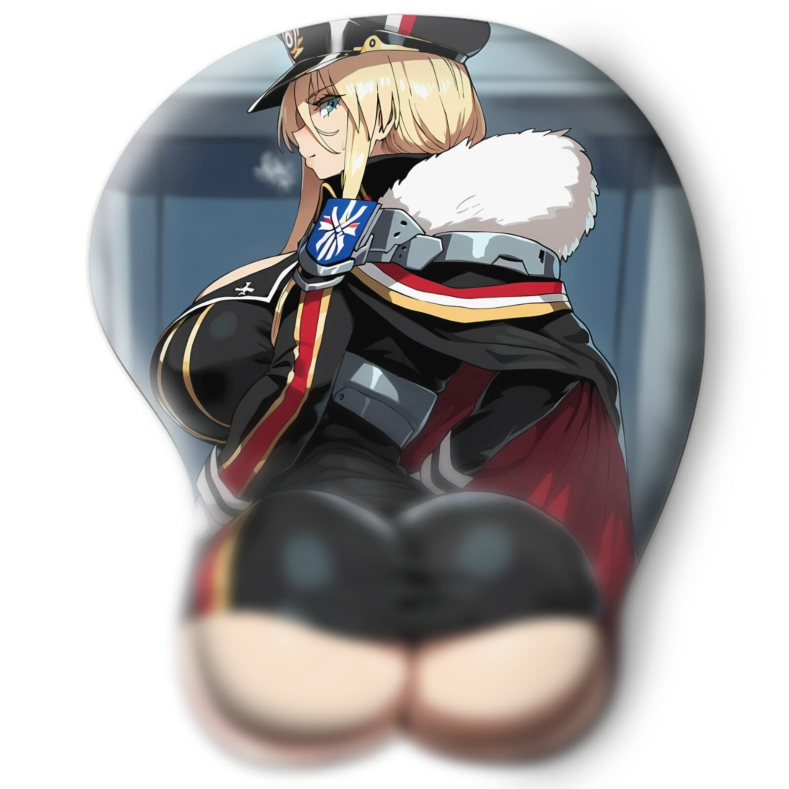 3D butt Anime Mouse Pad with Wrist Rest by Azur Lane Bismarck #02