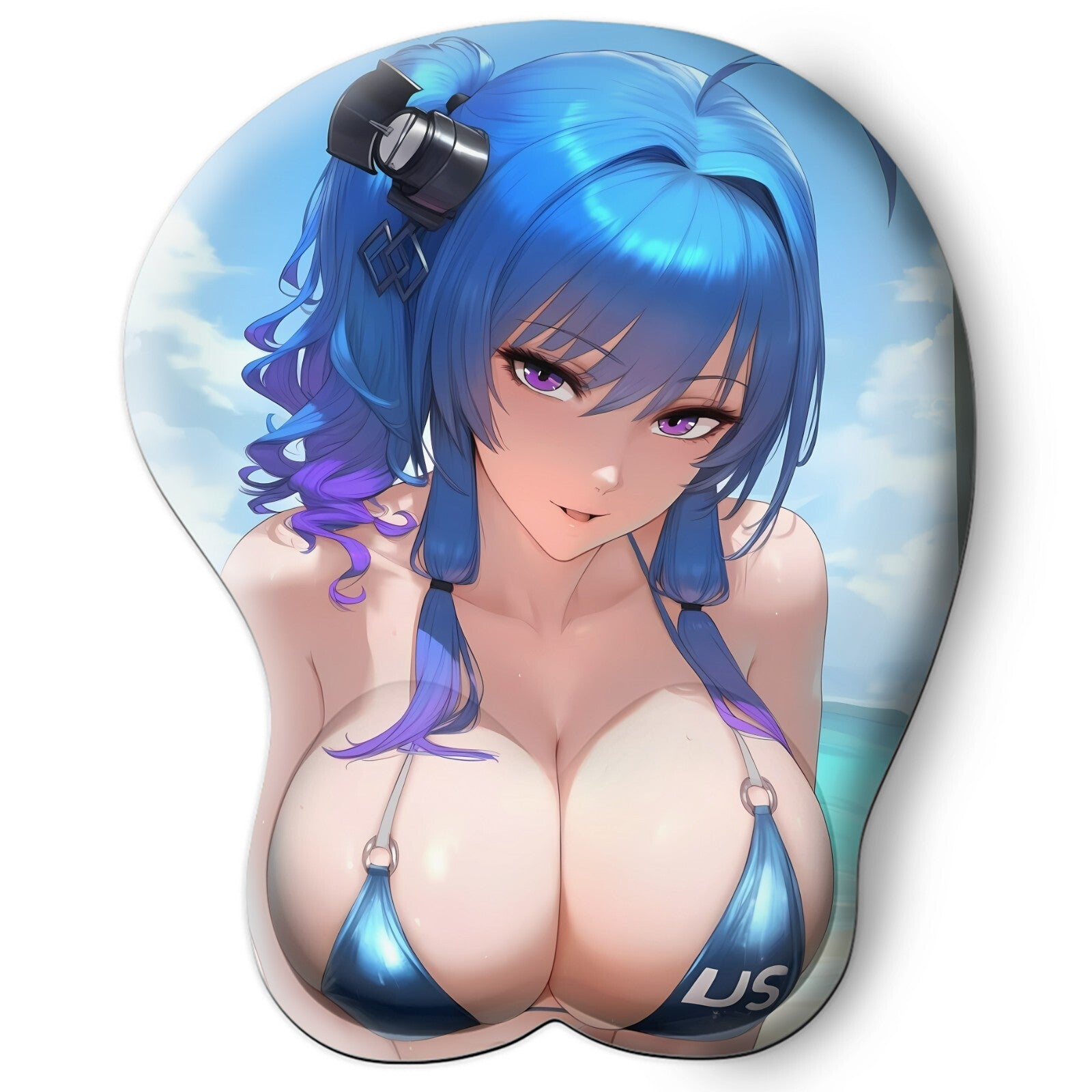 3D oppai Anime Mouse Pad with Wrist Rest by Azur Lane St. Louis #02