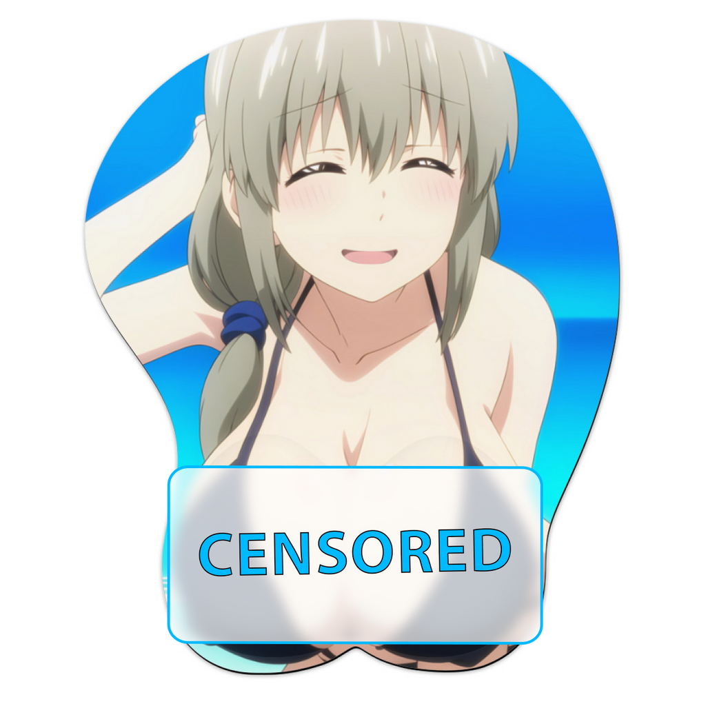 3D oppai Anime Mouse Pad with Wrist Rest by Uzaki-chan Uzaki Tsuki #01