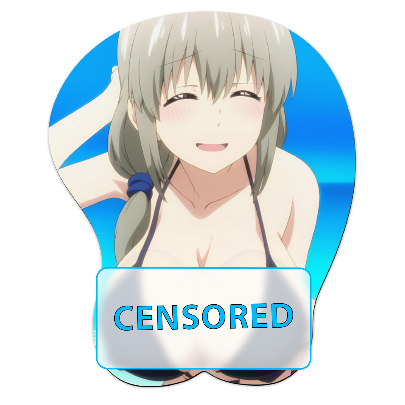 3D oppai Anime Mouse Pad with Wrist Rest by Uzaki-chan Uzaki Tsuki #01