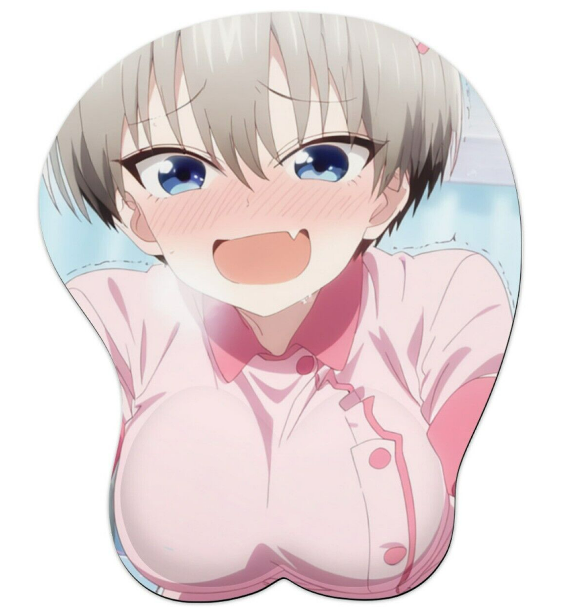 3D oppai Anime Mouse Pad with Wrist Rest by Uzaki-chan #01