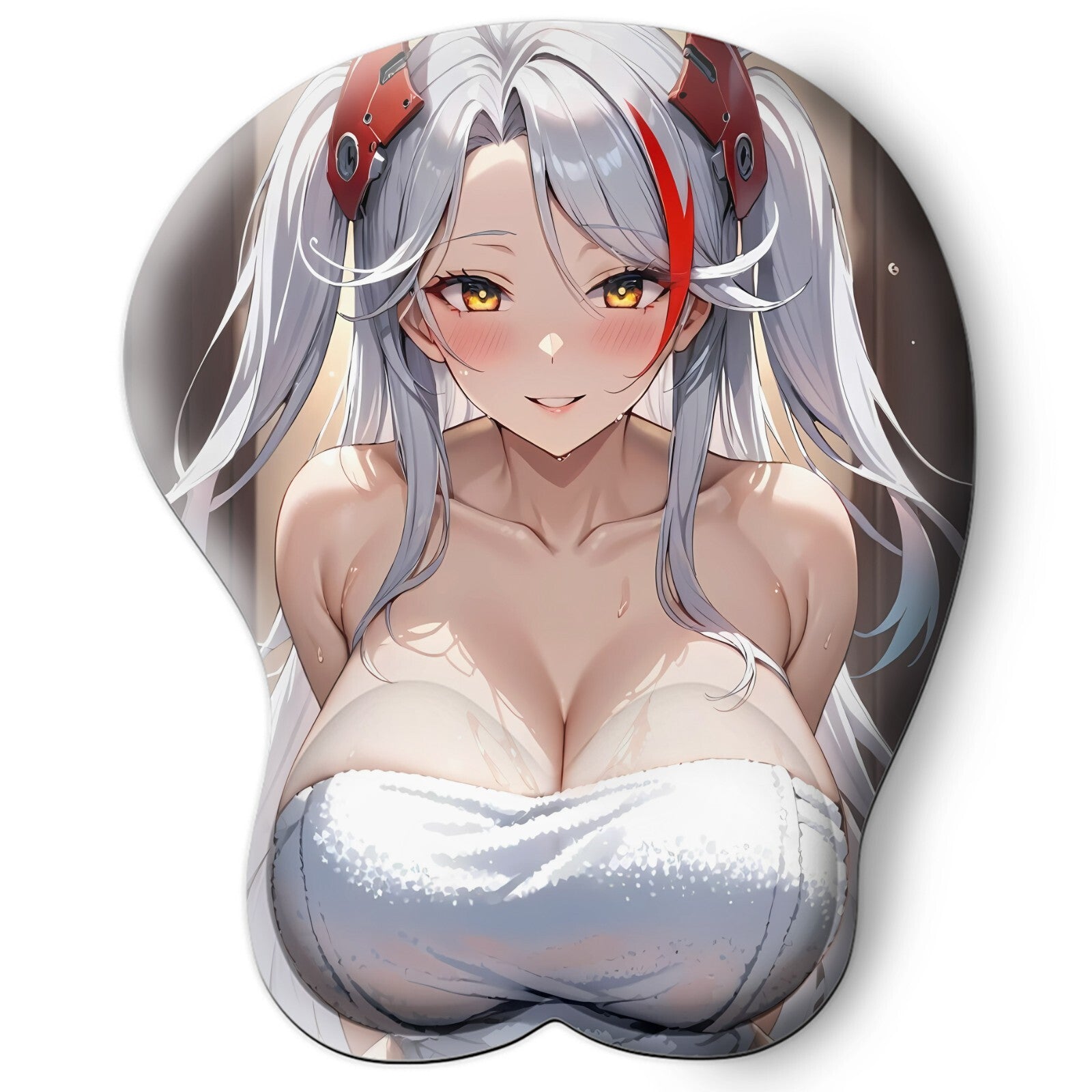 3D oppai Anime Mouse Pad with Wrist Rest by Azur Lane Prinz Eugen  #02