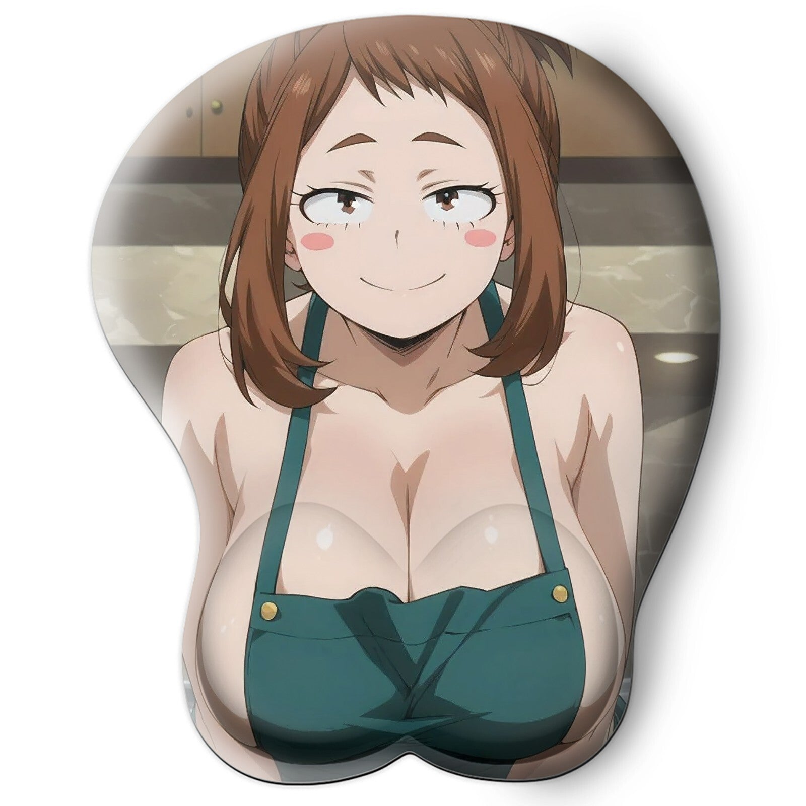3D Oppai Anime Mouse Pad with Wrist Rest by My hero academia Ochacu Uraraka #02