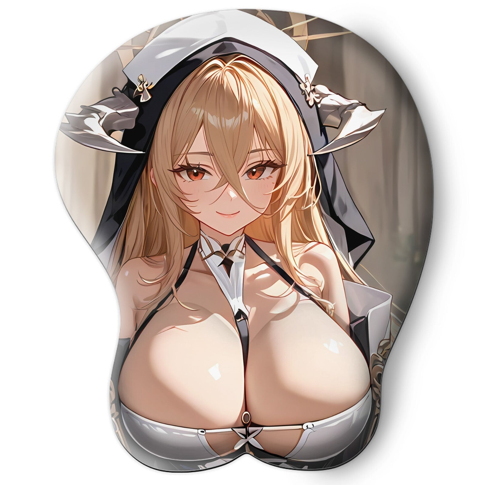 3D oppai Anime Mouse Pad with Wrist Rest by Azur Lane Implacable #01