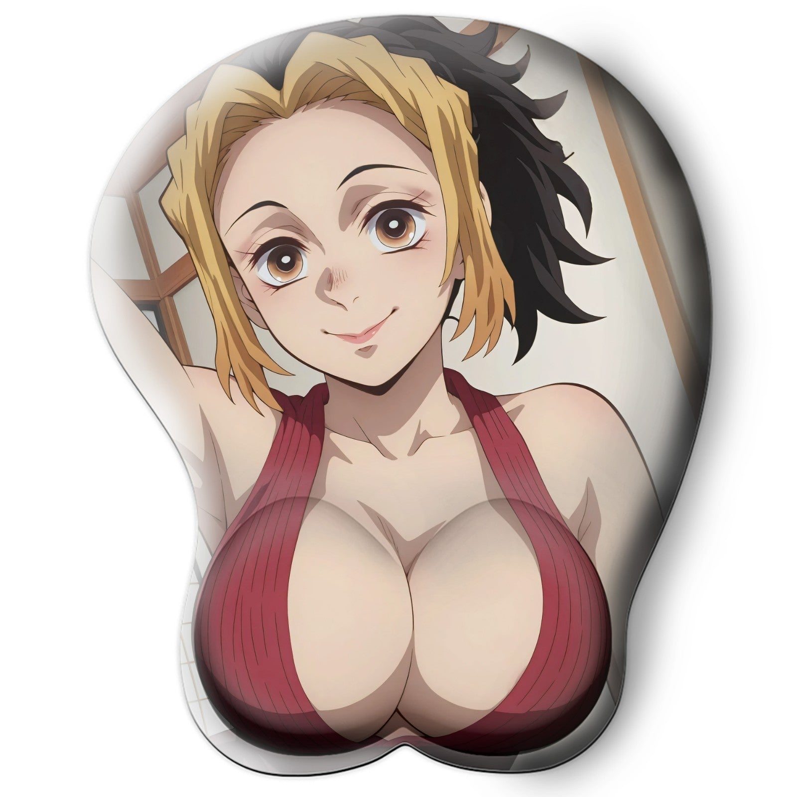 3D oppai Anime MousePad with Wrist Rest by Demon Slayer Makio #01