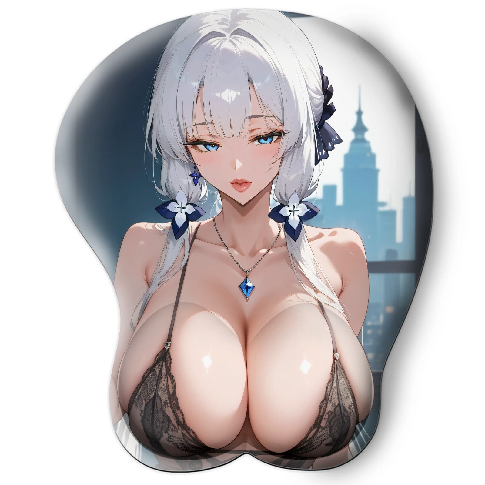 3D oppai Anime Mouse Pad with Wrist Rest by Azur Lane Illustrious #03