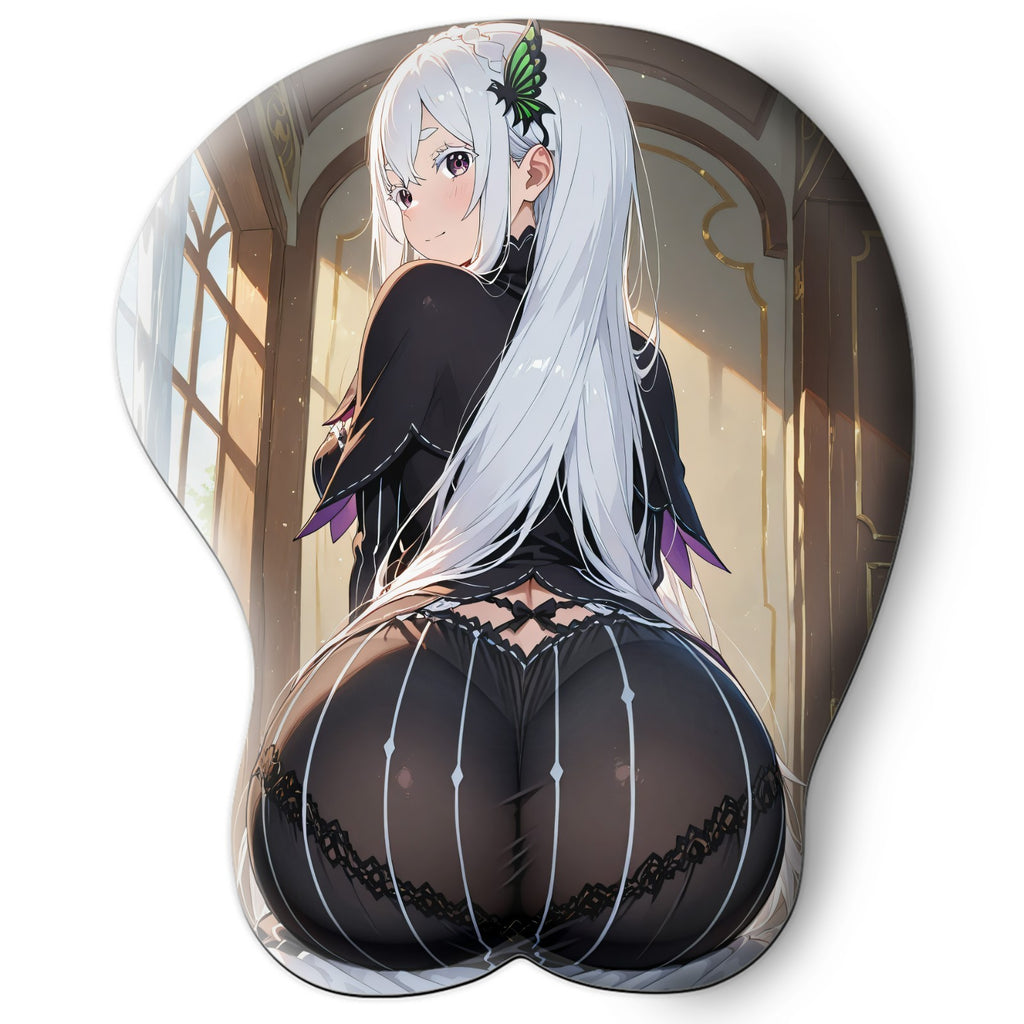 3D butt Anime Mouse Pad with Wrist Rest by Re:Zero Echidna #02