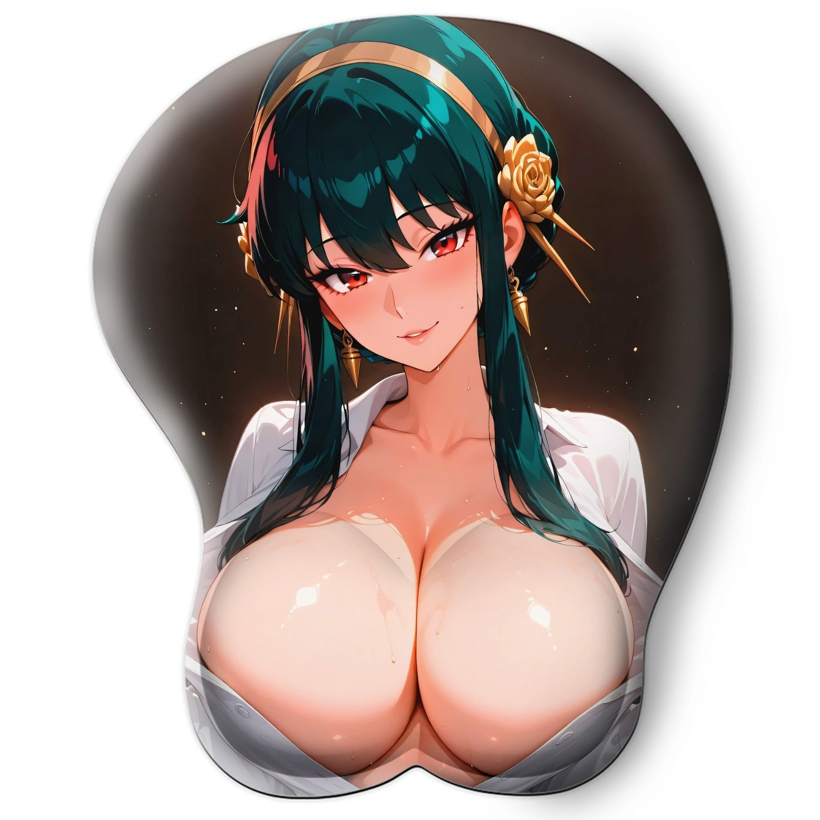 3D oppai Anime Mouse Pad with Wrist Rest by Spy x Family Yor Forger #01