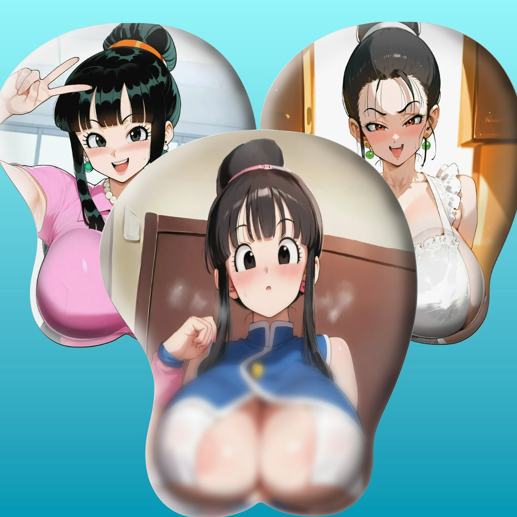 3D Oppai Anime Mouse Pad with Ergonomic Wrist Support XL, New Chi-chi #01