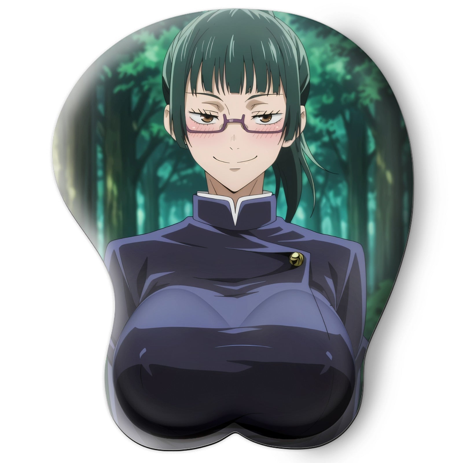 3D oppai Anime Mouse Pad with Wrist Rest by Jujutsu kaisen Maki zenin#01