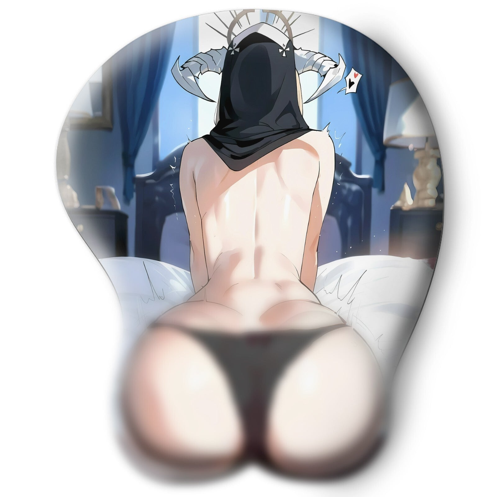 3D butt Anime Mouse Pad with Wrist Rest by Azur Lane Implacable #04