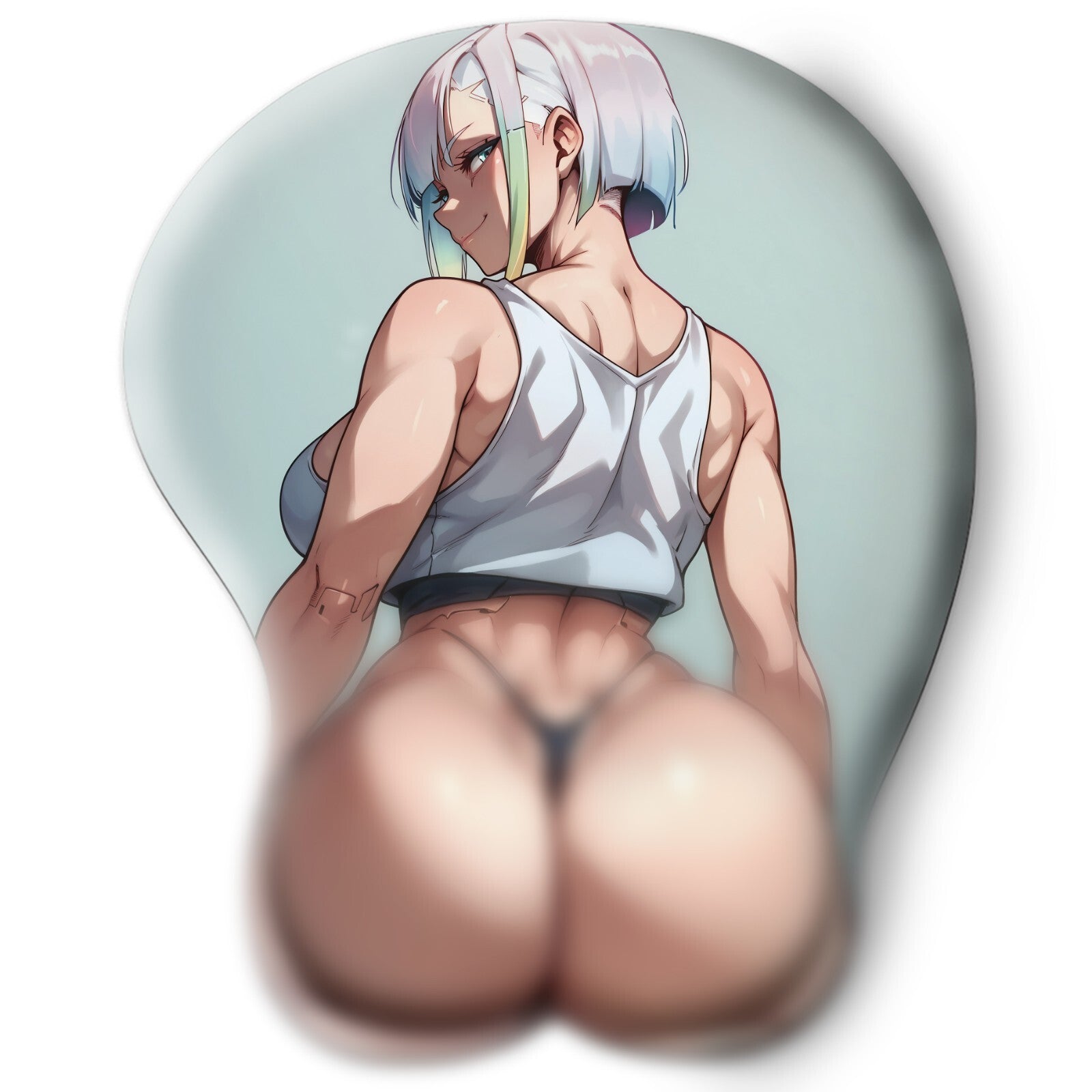 3D butt Anime Mouse Pad with Wrist Rest by Cyberpunk lucyna kushinada (lucy) #02