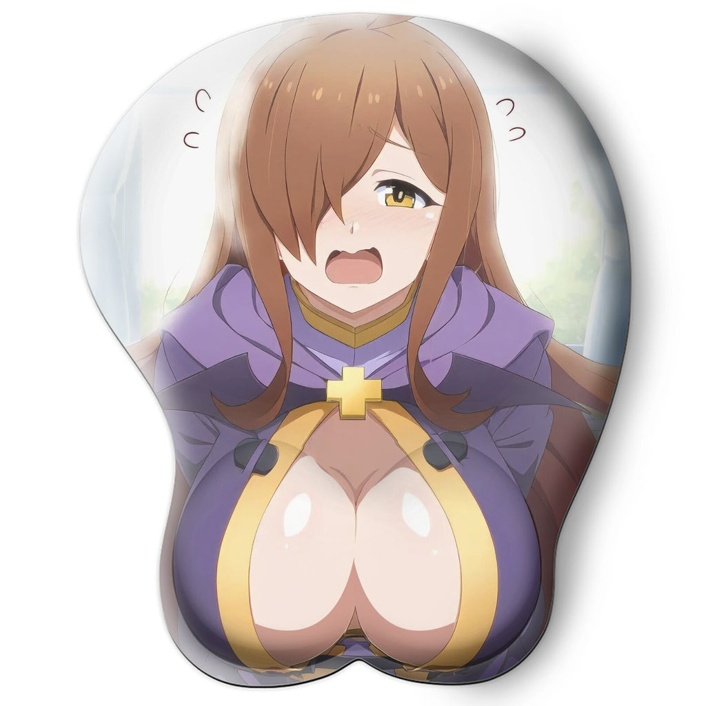 3D oppai Anime Mouse Pad with Wrist Rest by konosuba Wiz #01