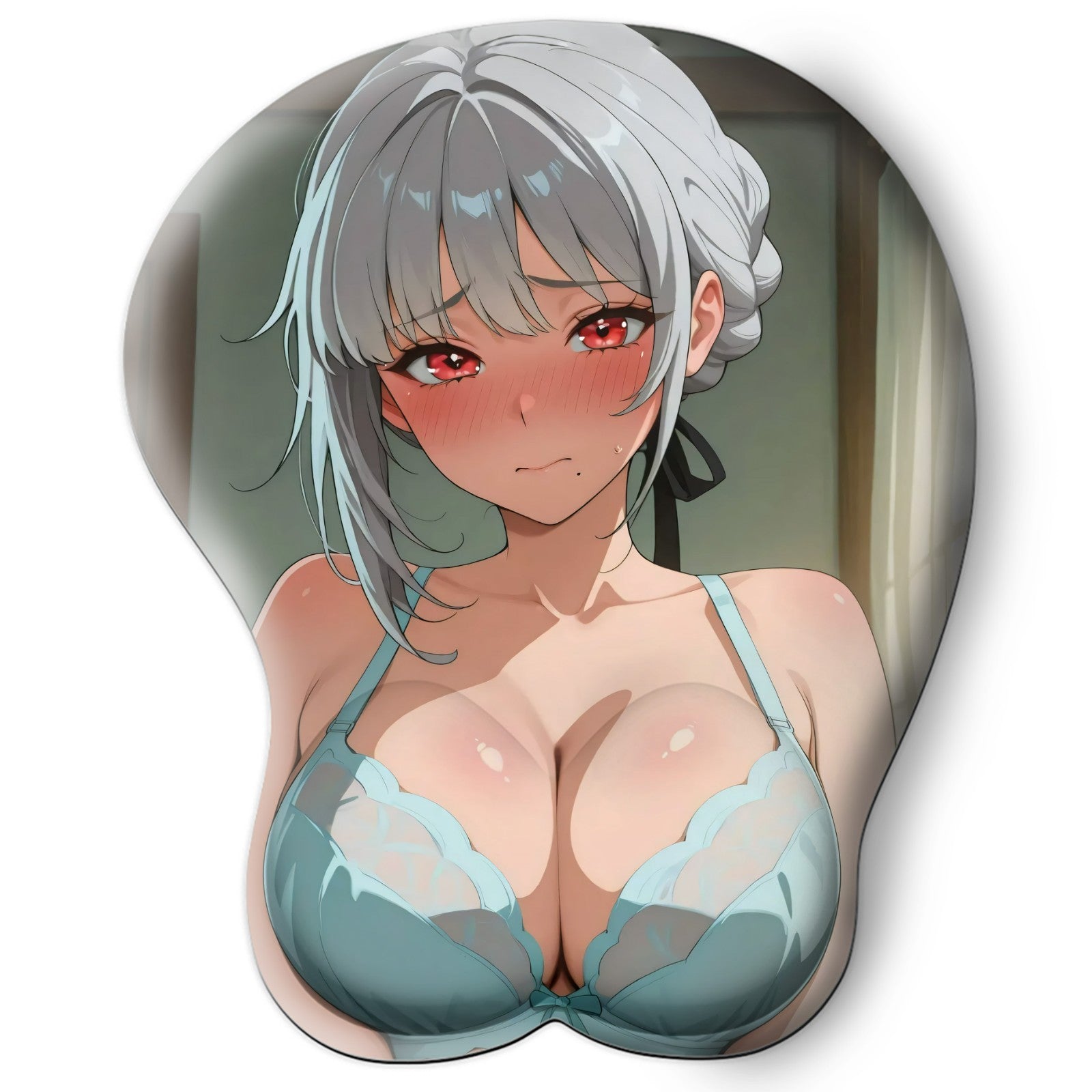 3D oppai Anime Mouse Pad with Wrist Rest by Wuthering Waves sanhua #01