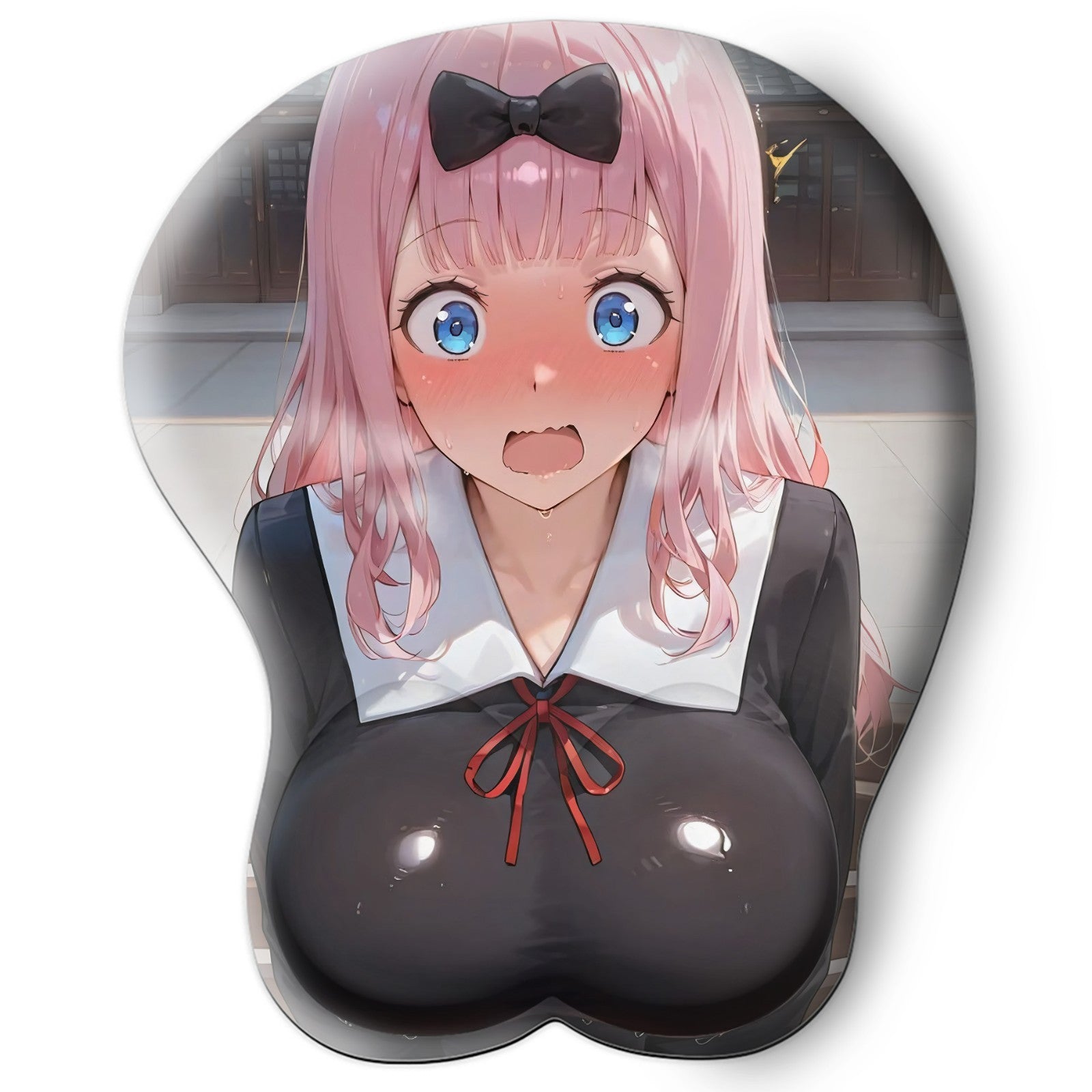 3D Oppai Anime Mouse Pad with Wrist Rest by Kaguya-sama Chika Fujiwara #01