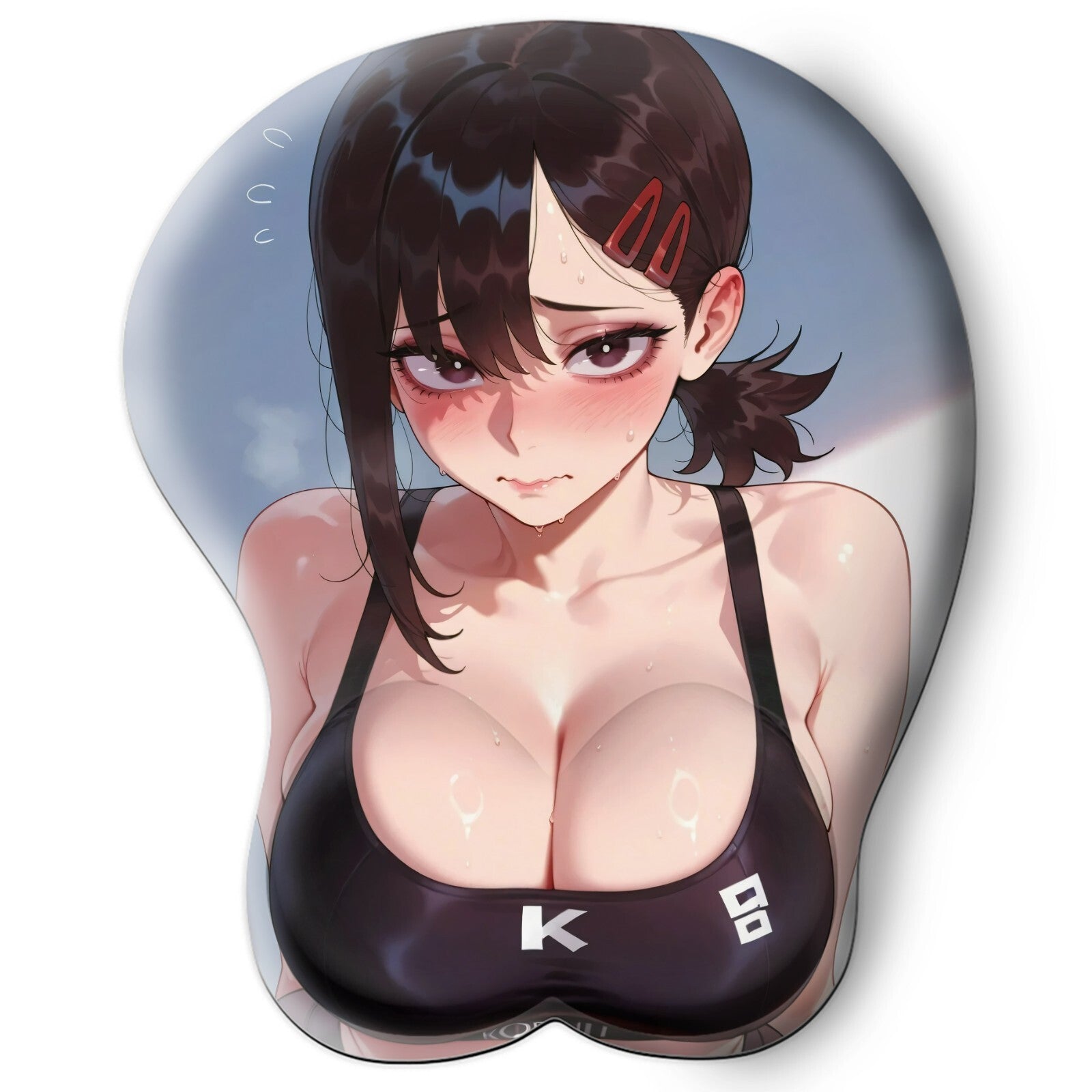 3D oppai Anime Mouse Pad with Wrist Rest by Chainsaw Man Kobeni Higashiyama #02