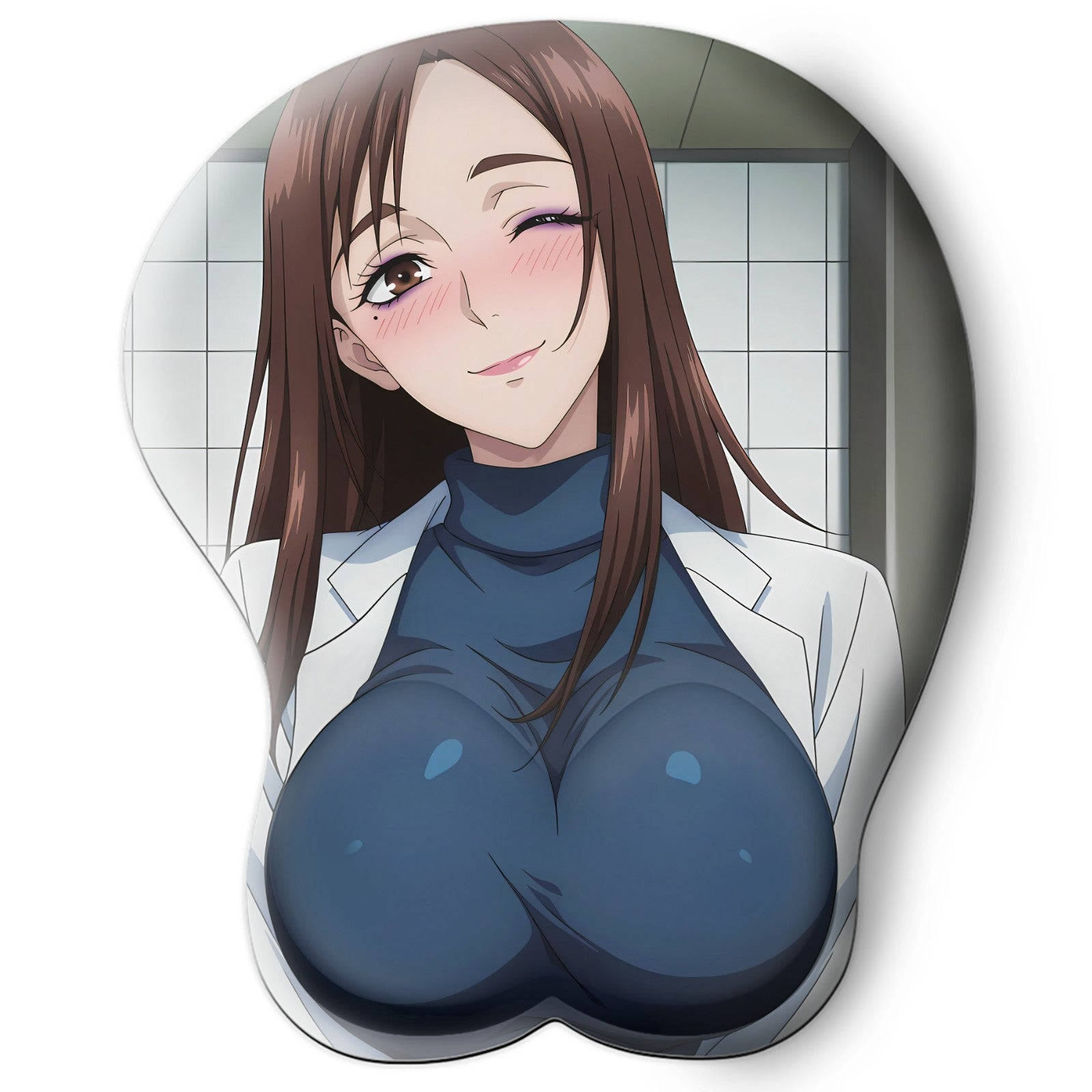 3D oppai Anime Mouse Pad with Wrist Rest by Jujutsu kaisen Shoko Ieiri #01