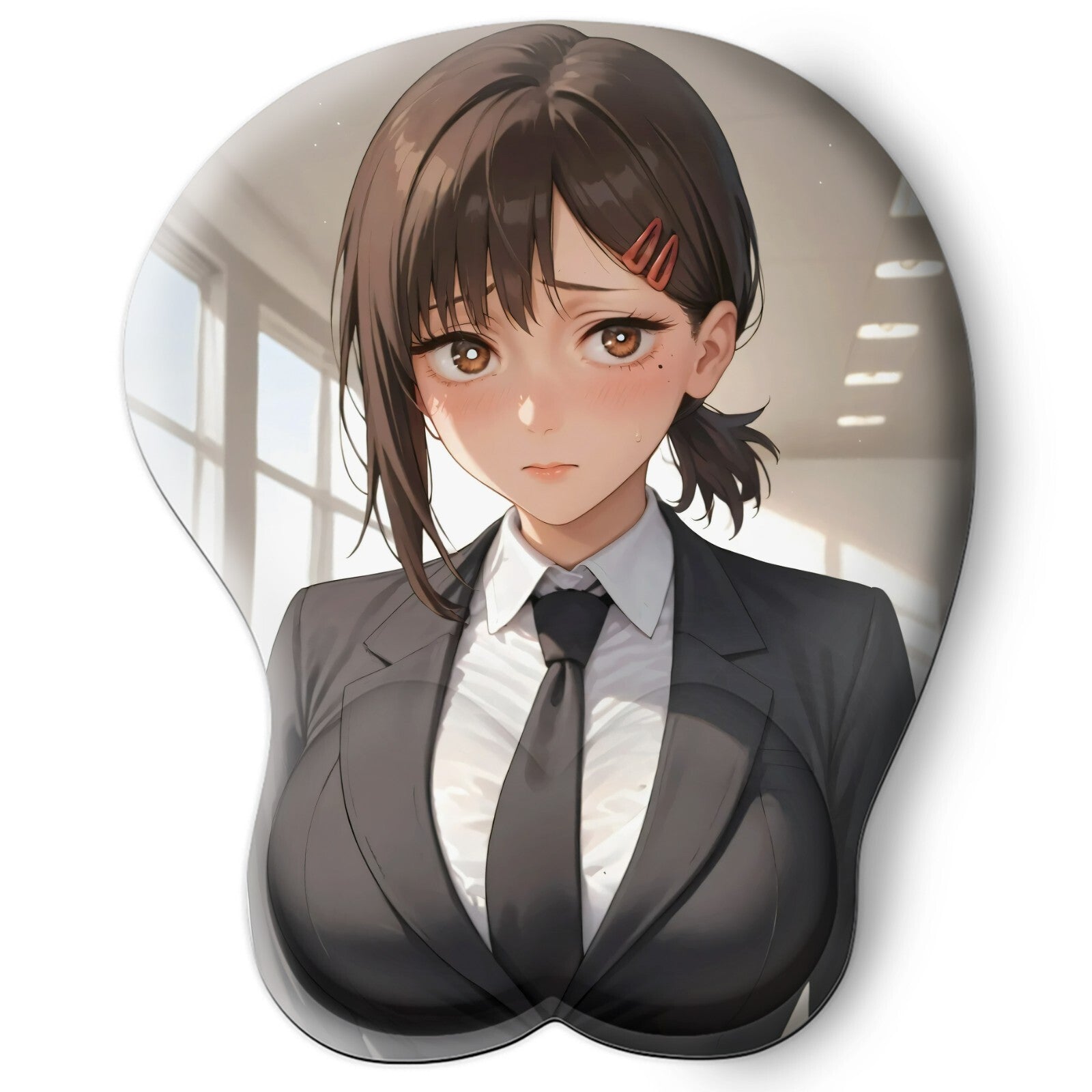 3D oppai Anime Mouse Pad with Wrist Rest by Chainsaw Man Kobeni Higashiyama #02